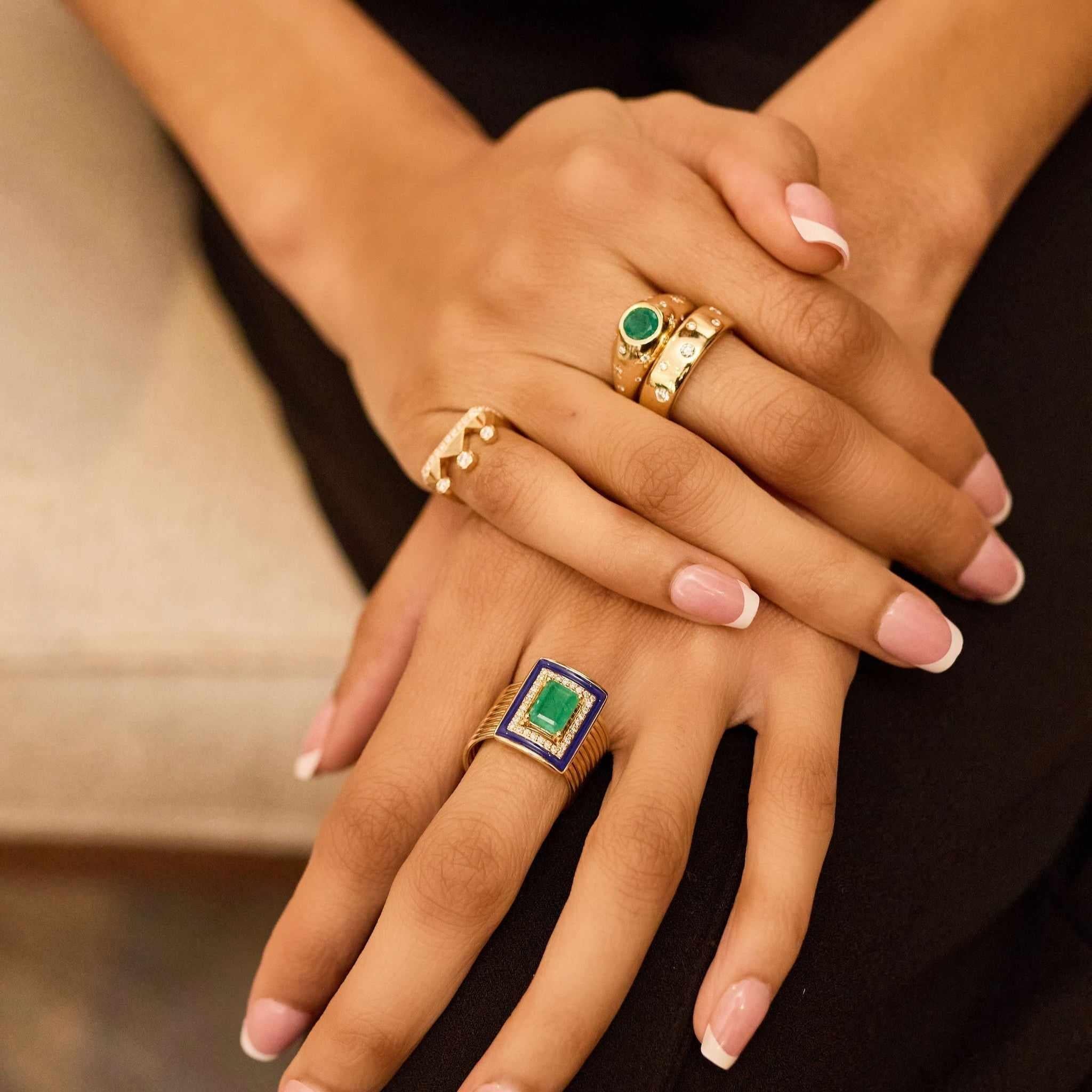 Bubble Stack Ring-Lifestyle