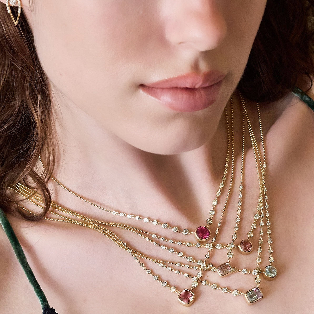 Bubbles Small Necklace-Necklace, pendant, necklaces-Eden Presley Fine Jewelry
