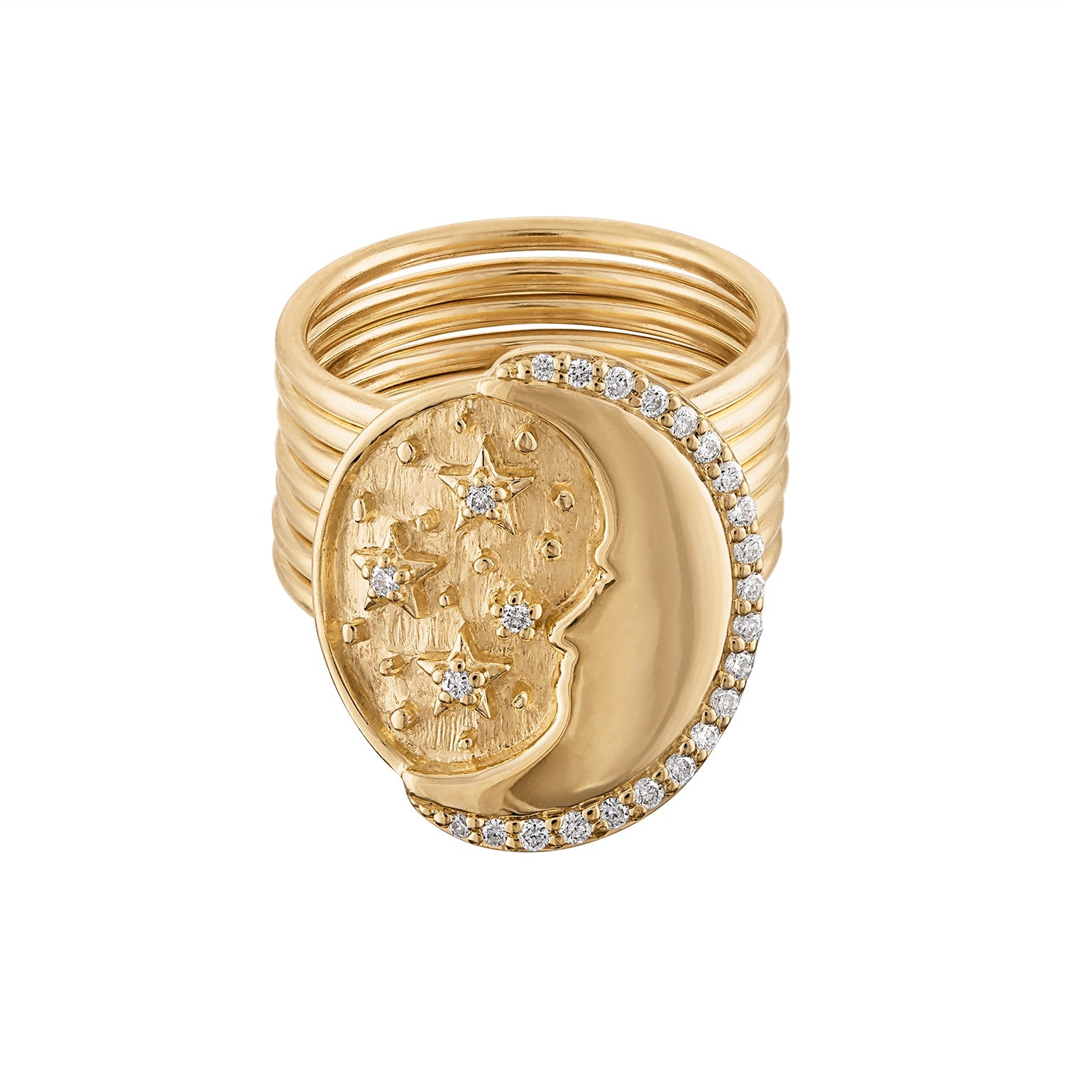 Celestial Harem Pinky Ring-Golden