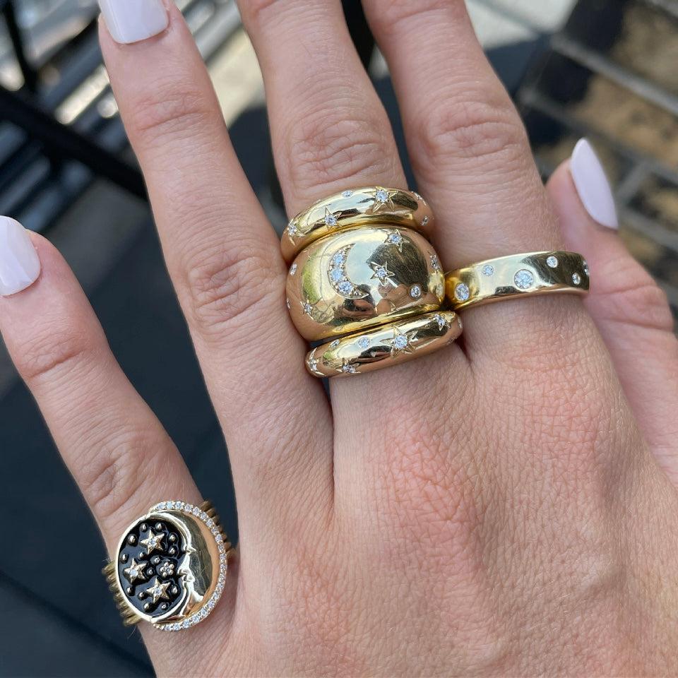 Celestial Harem Pinky Ring-Front Look