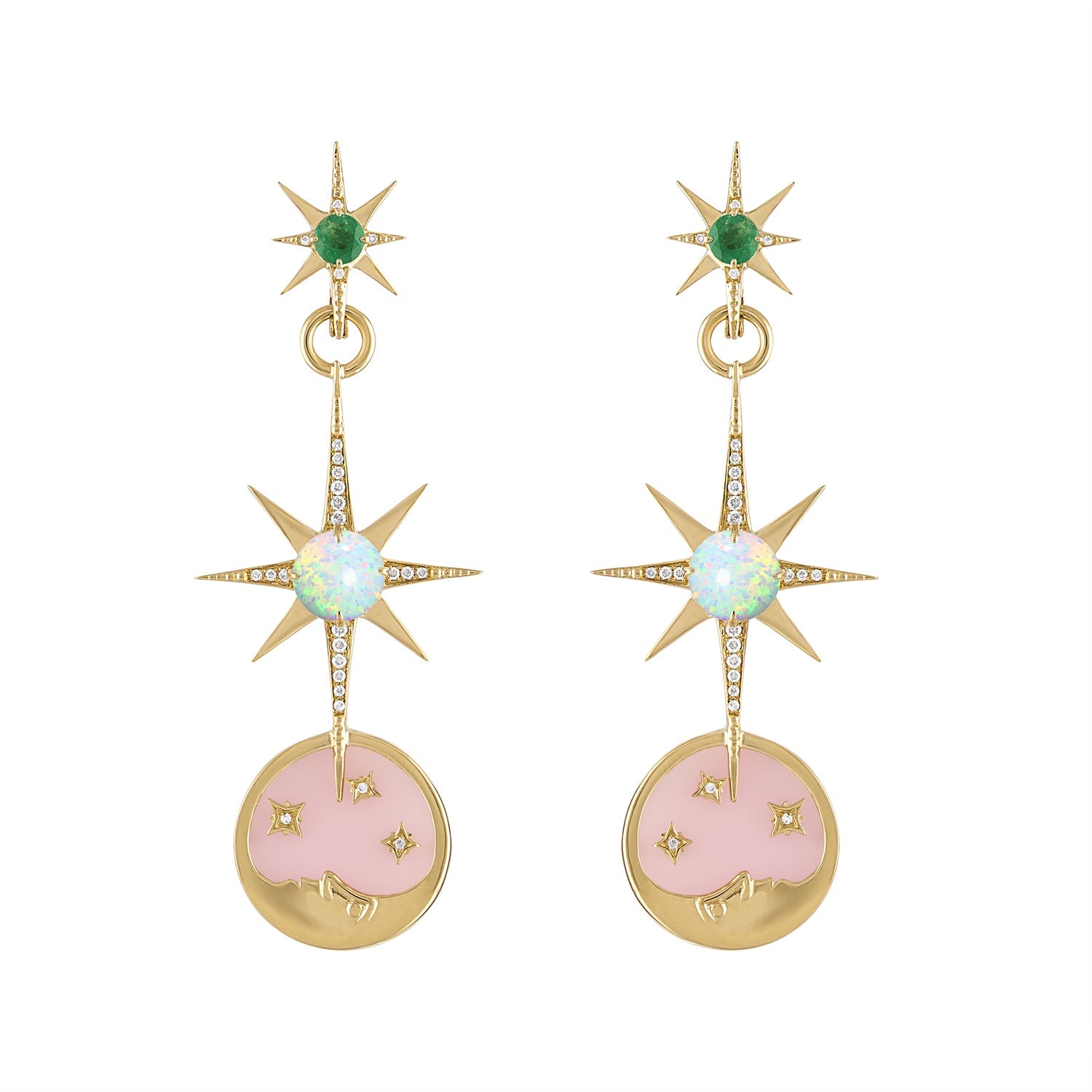Celestial Transformer Earrings-Earring-Eden Presley Fine Jewelry