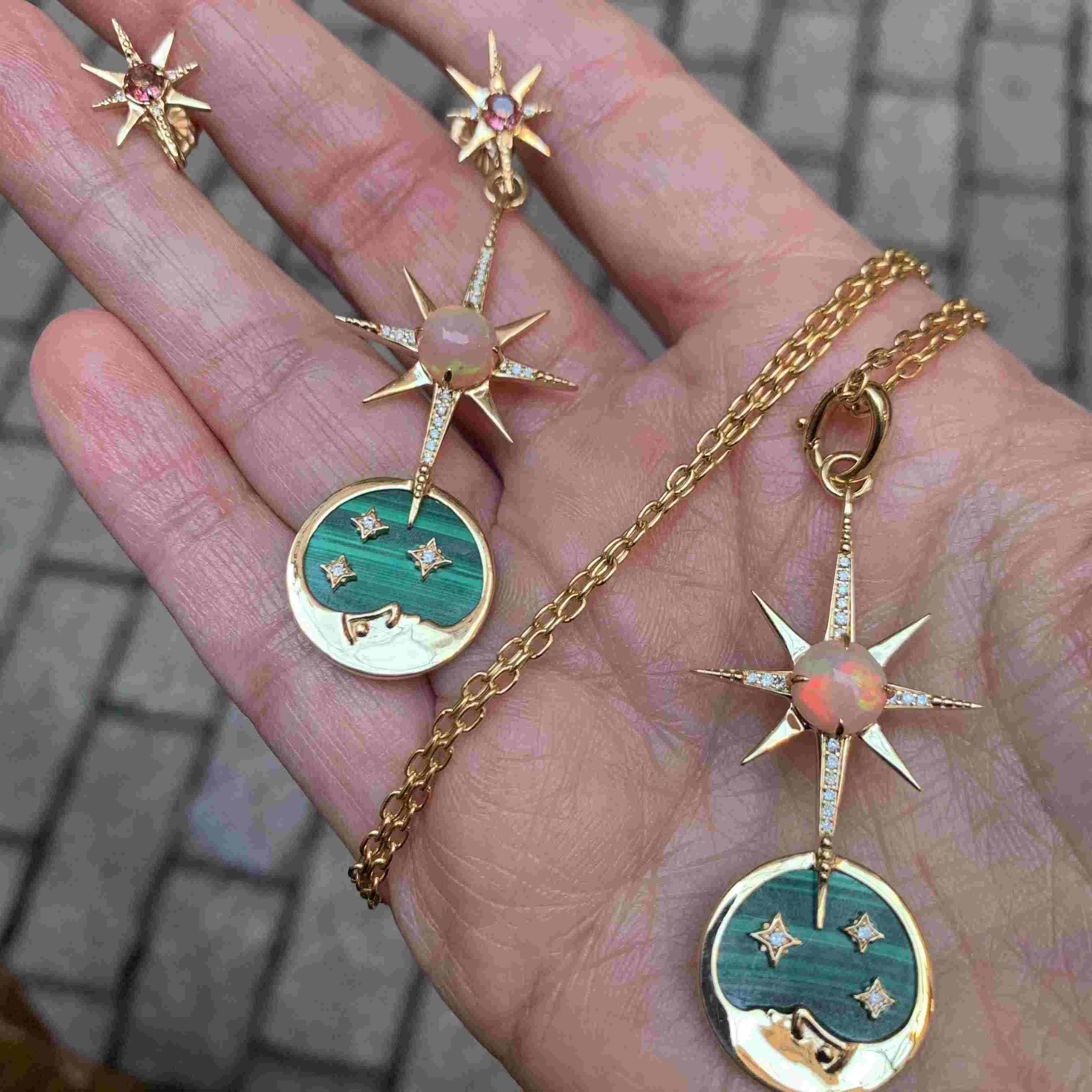 Celestial Transformer Earrings-Earring-Eden Presley Fine Jewelry