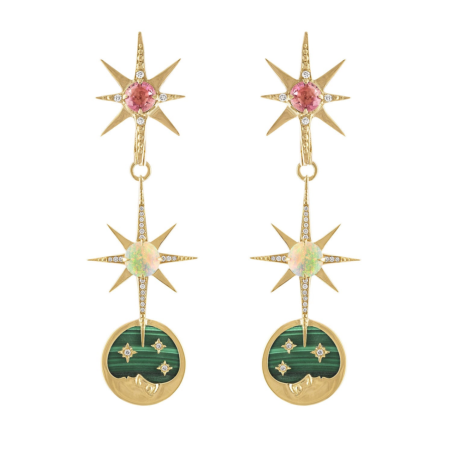 Celestial Transformer Earrings-Earring-Eden Presley Fine Jewelry