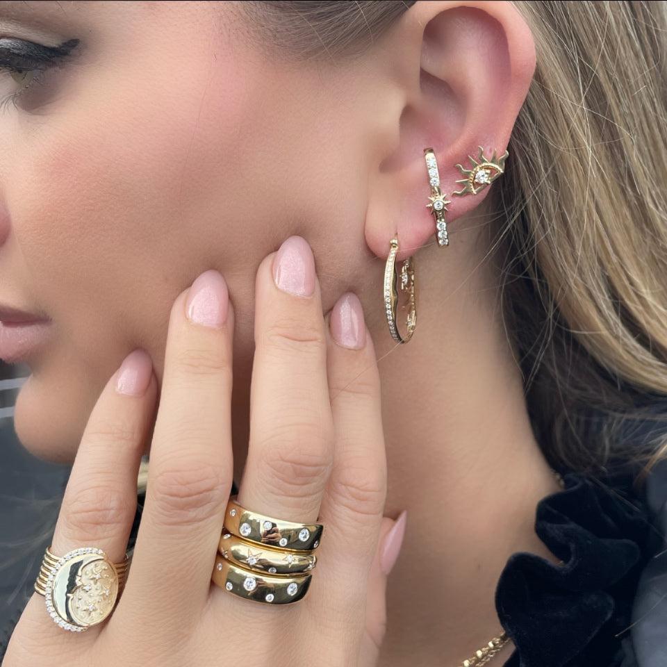 Cosmic Bar Stud-Earrings-Eden Presley Fine Jewelry