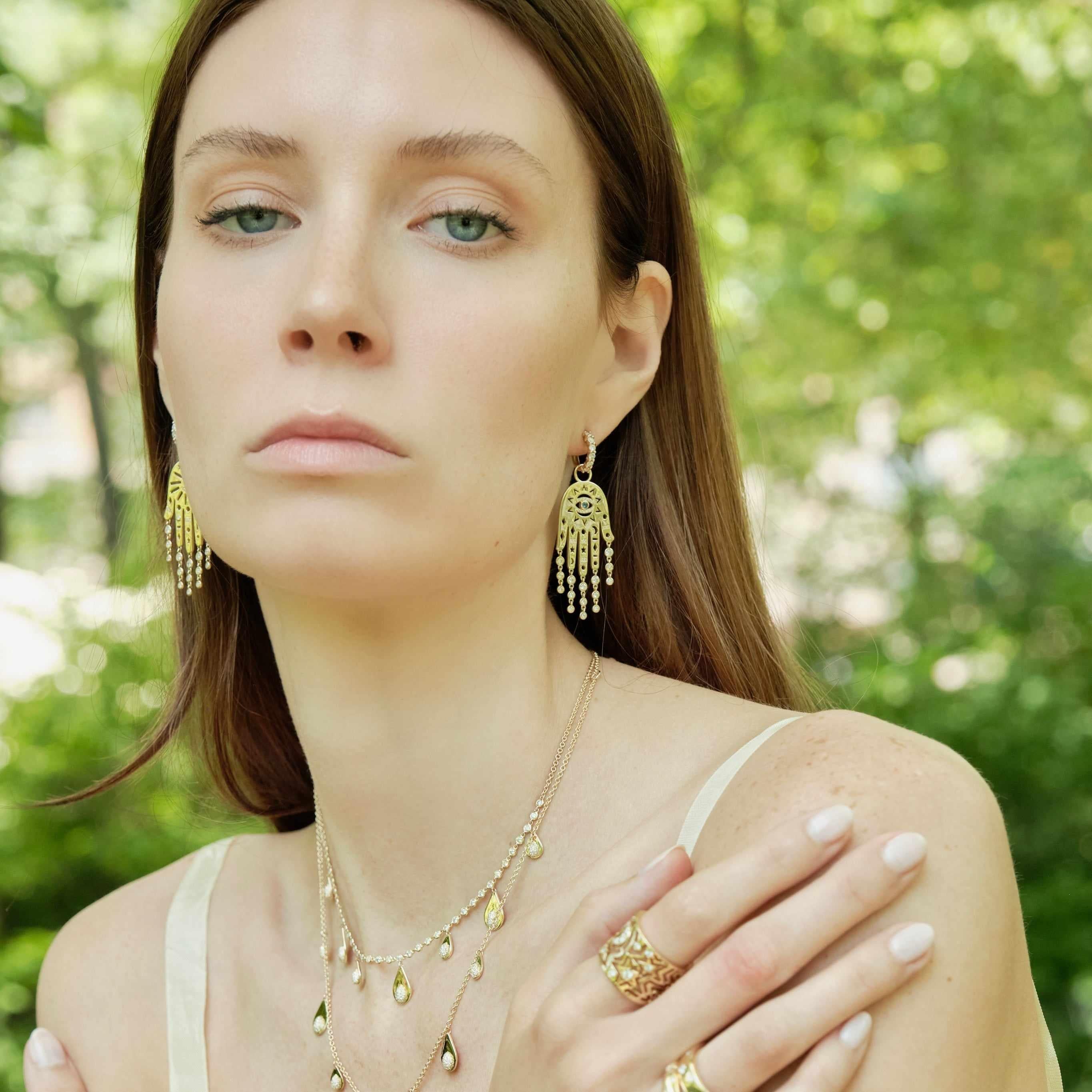 Divine Intervention drops-Necklace, pendant, necklaces, earring, earrings-Eden Presley Fine Jewelry
