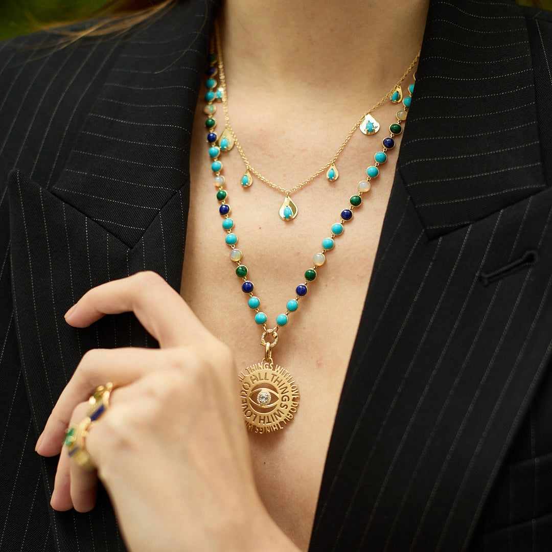 Do all Things with Love Pendant-Charms & Pendants-Eden Presley Fine Jewelry