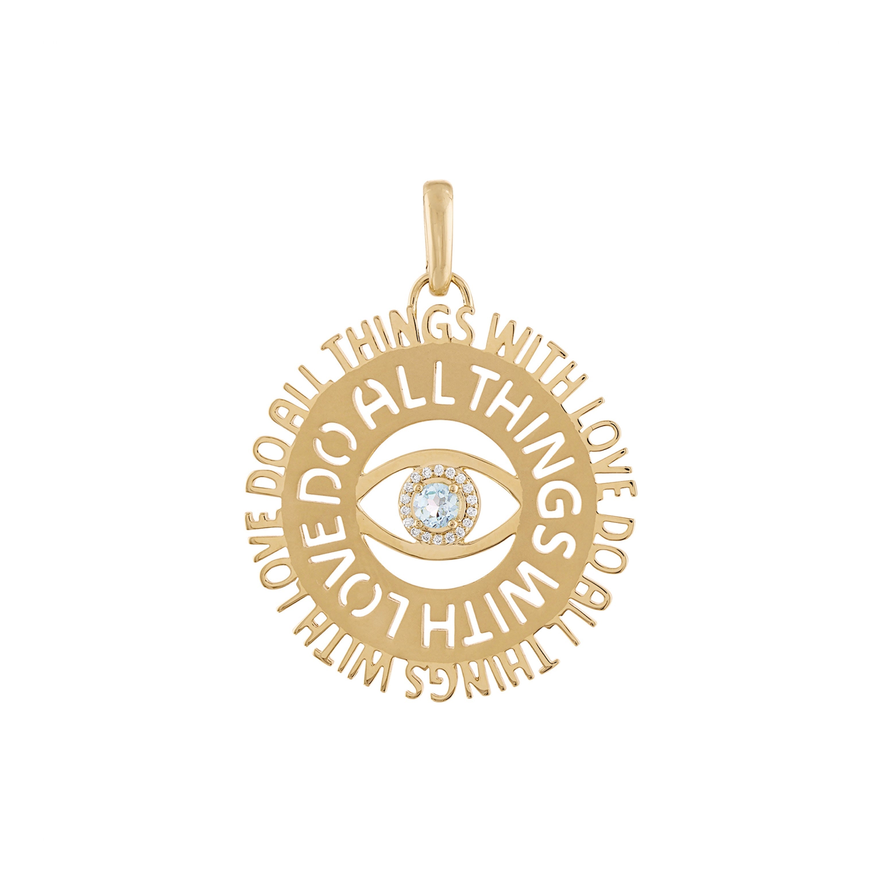 Do all Things with Love Pendant-Charms & Pendants-Eden Presley Fine Jewelry