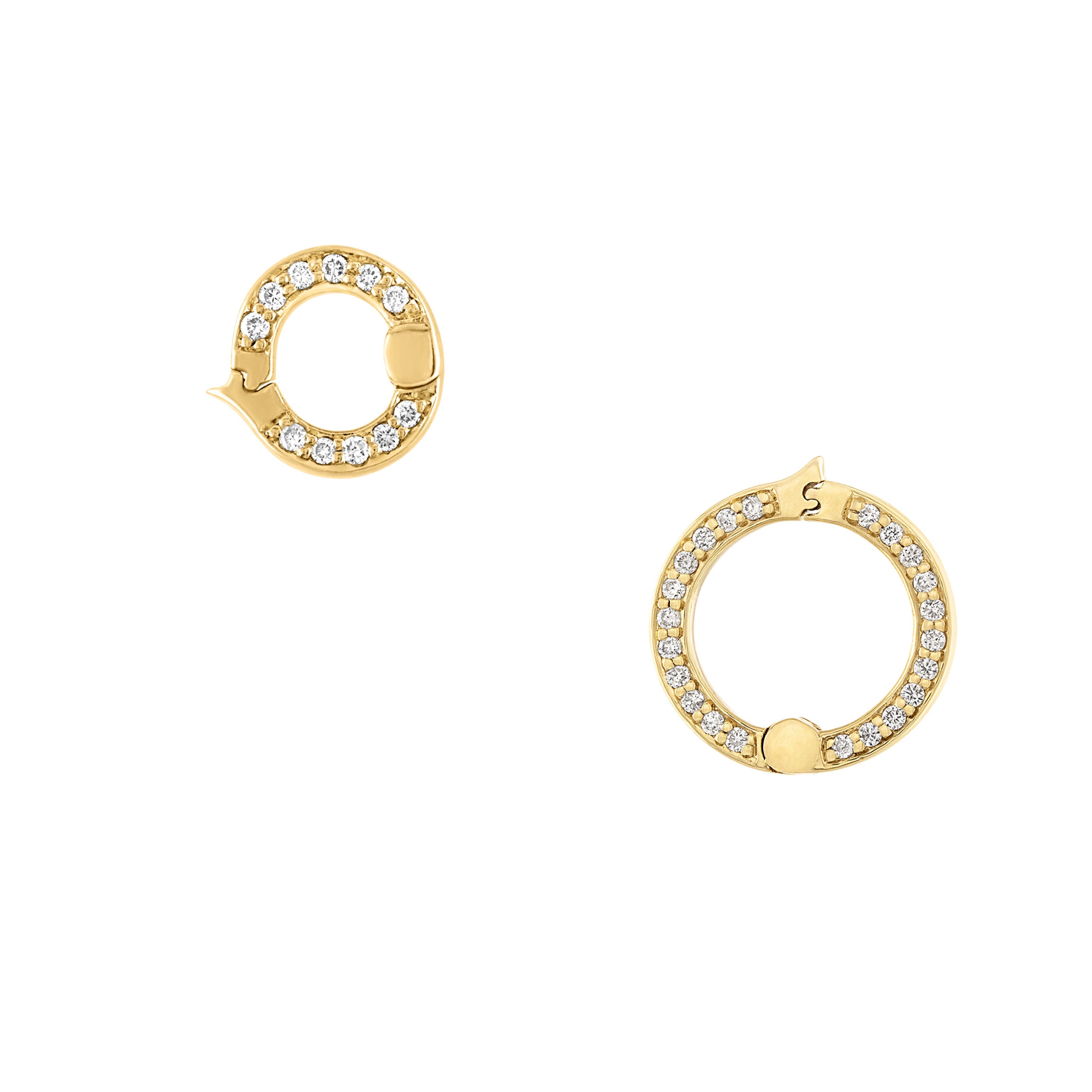 EP Diamond Circle Locks-Necklace, pendant, necklaces-Eden Presley Fine Jewelry