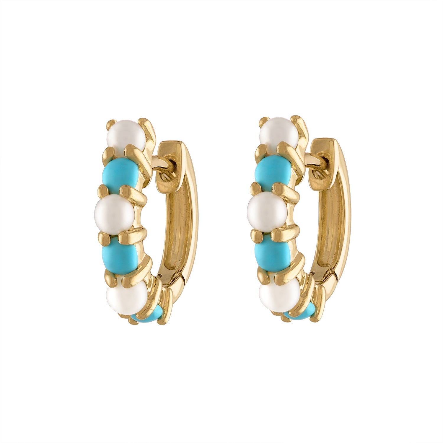 EP Signature Huggies blue & white Studs