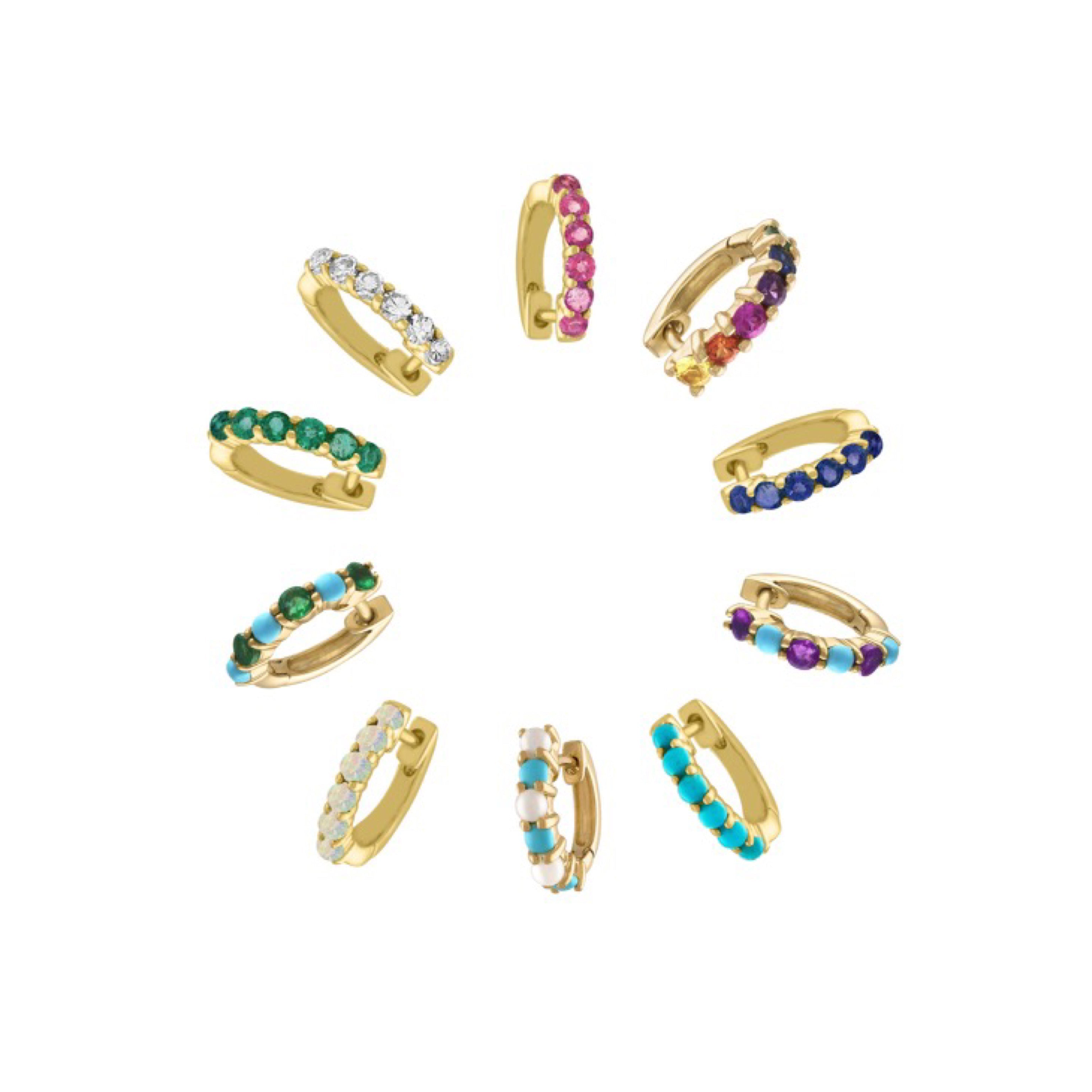 EP Signature Huggies Multicolor studs