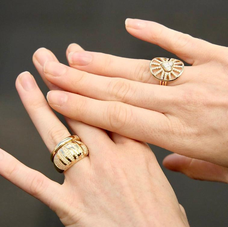 Express Yourself Dome Ring-Front Look