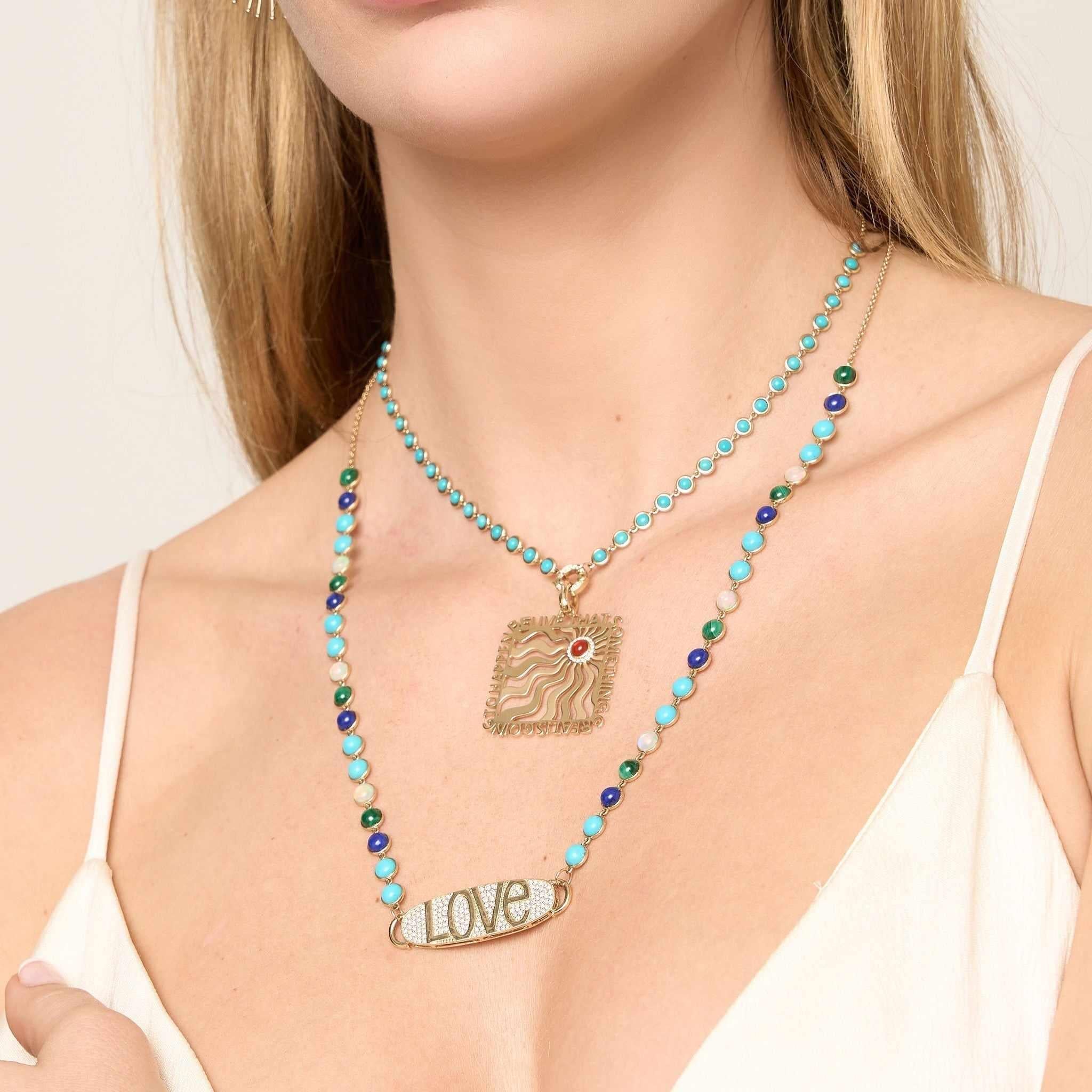 Express Yourself Word/Initial Locks(large)-Necklace, pendant, necklaces-Eden Presley Fine Jewelry