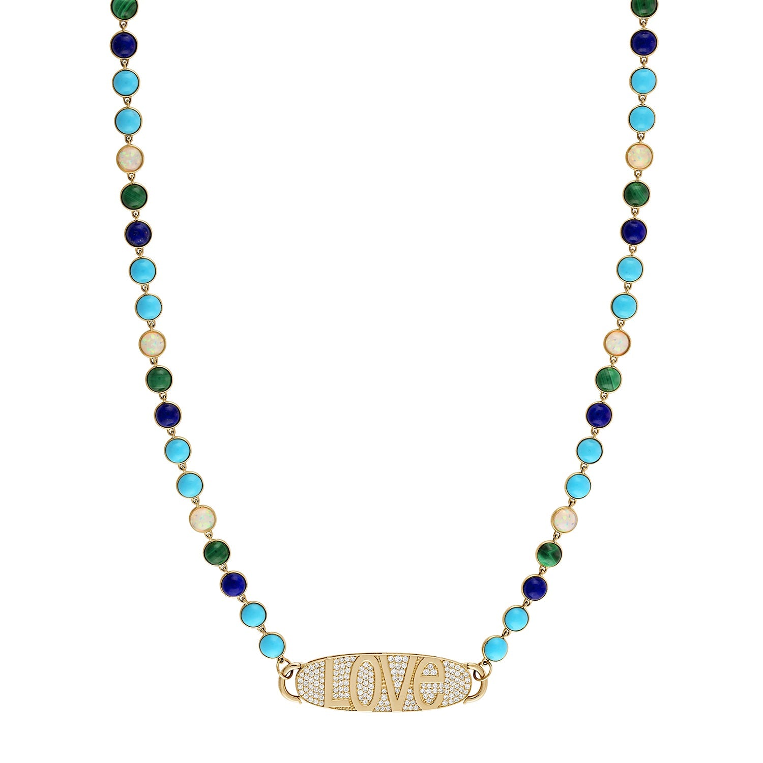 Express Yourself Word/Initial Locks(large)-Necklace, pendant, necklaces-Eden Presley Fine Jewelry