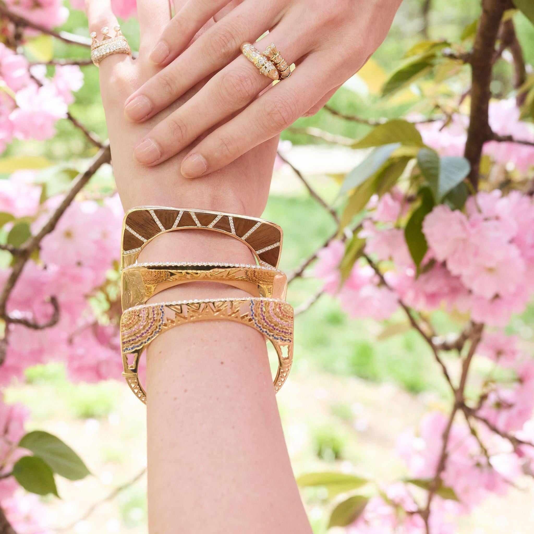 Golden Girl Diamond Bangle-Bracelet-Eden Presley Fine Jewelry