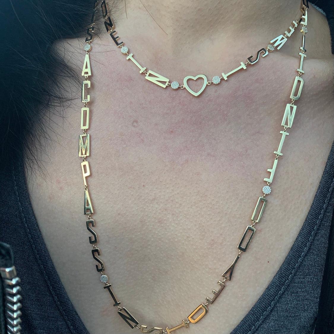 Golden Mantra Necklaces-Necklace-Eden Presley Fine Jewelry