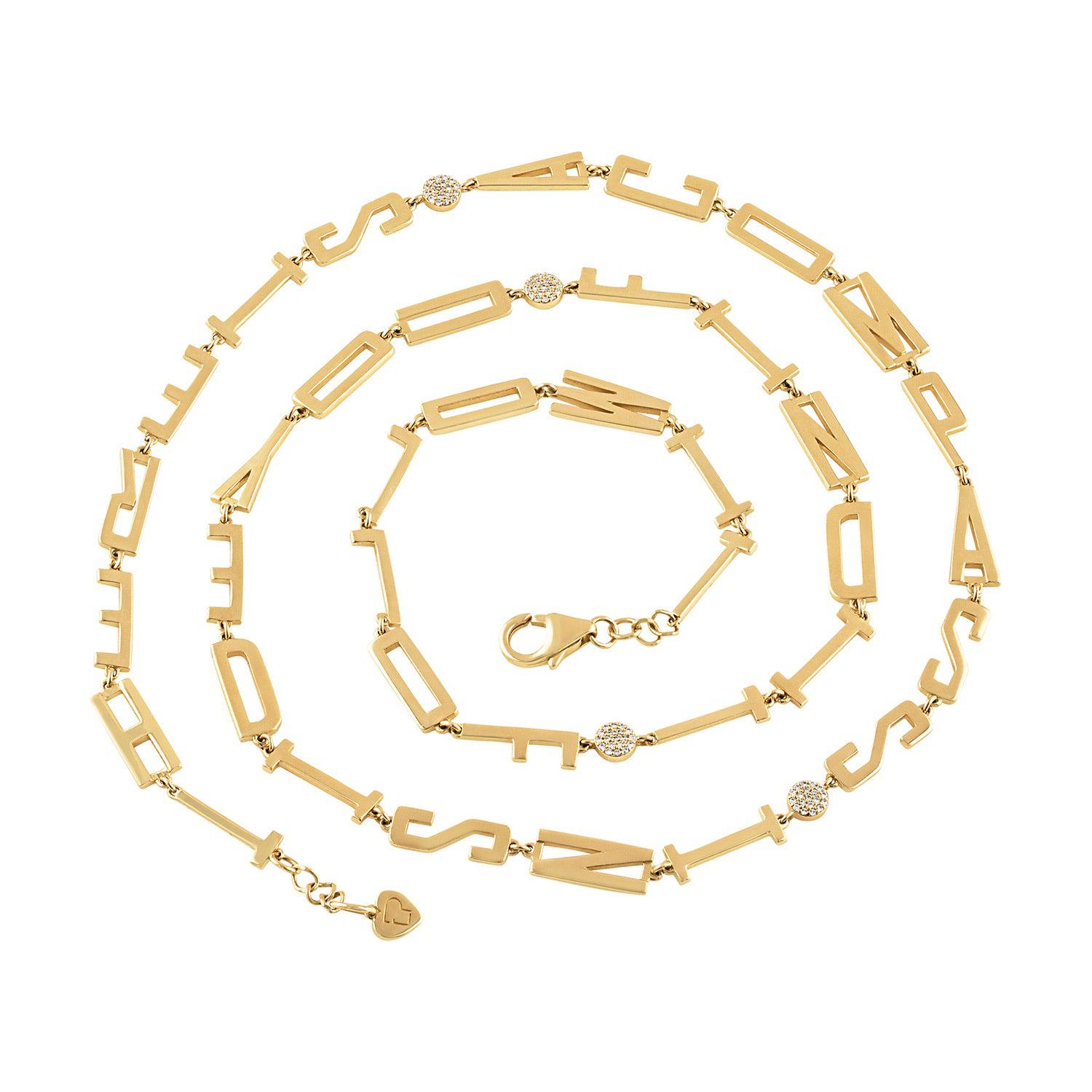 Golden Mantra Necklace - Image 9 | Necklace | Eden Presley