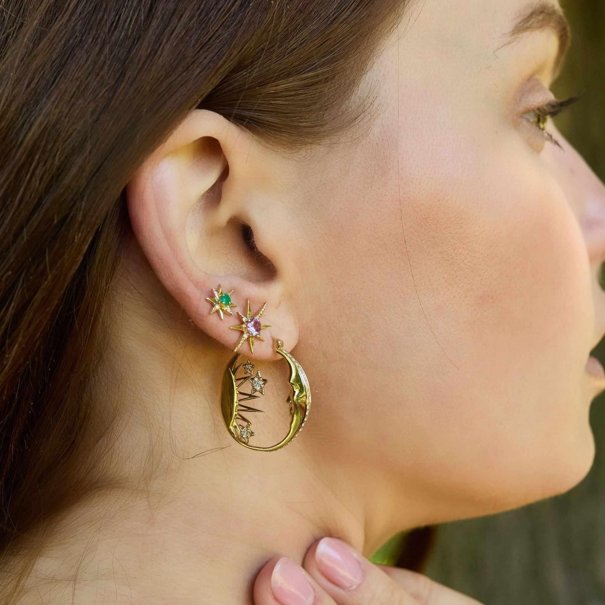 Harmony Diamond Hoops-Earrings-Eden Presley Fine Jewelry