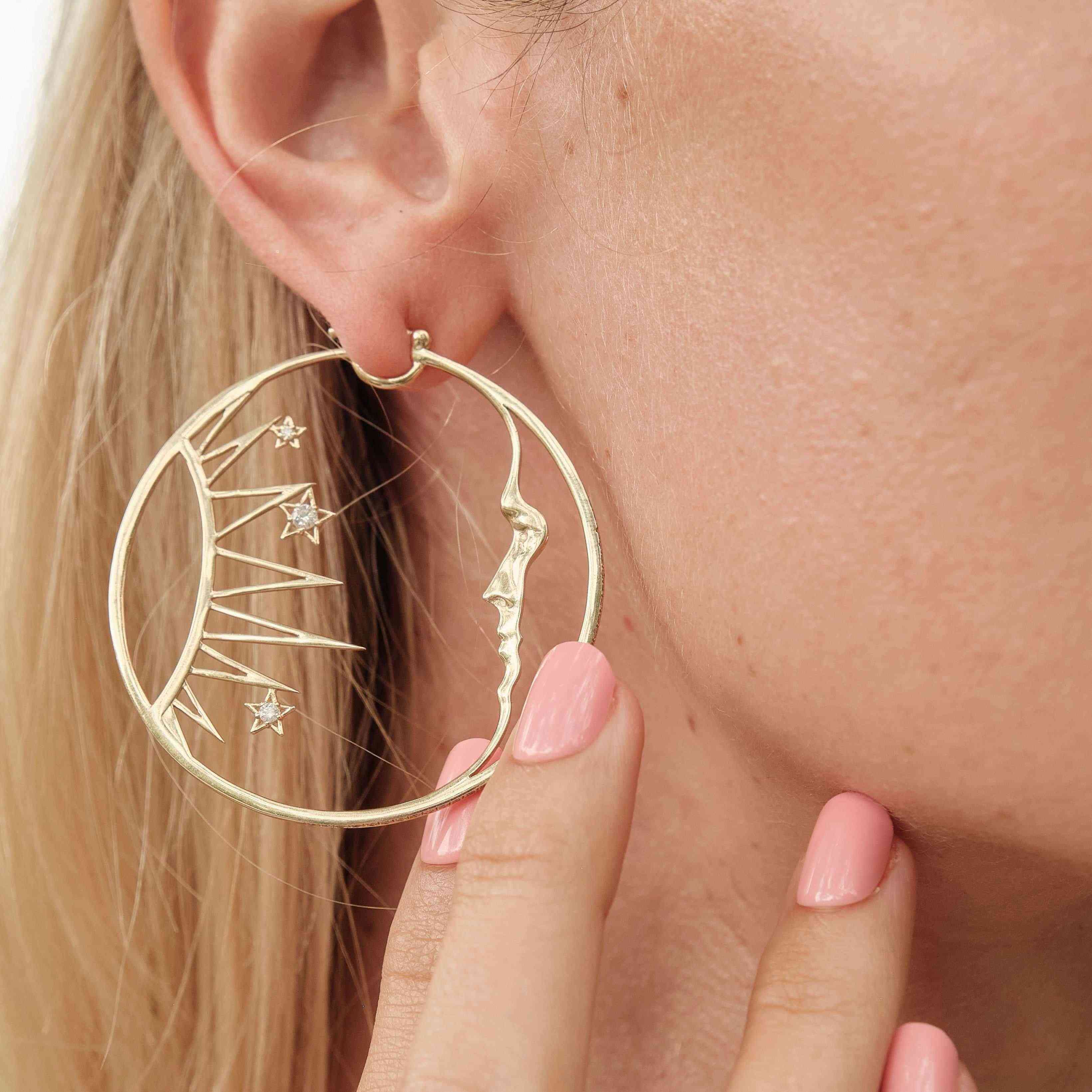 Harmony Diamond Hoops-Earrings-Eden Presley Fine Jewelry