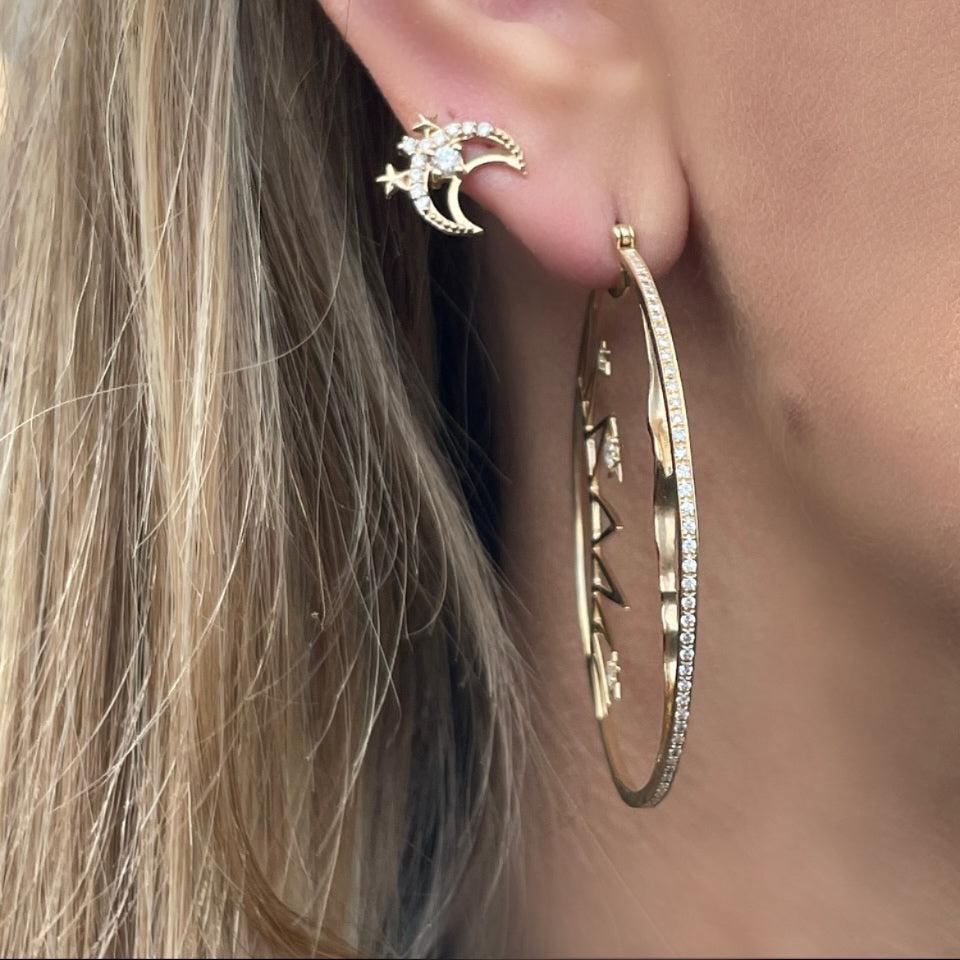 Harmony Diamond Hoops-Earrings-Eden Presley Fine Jewelry