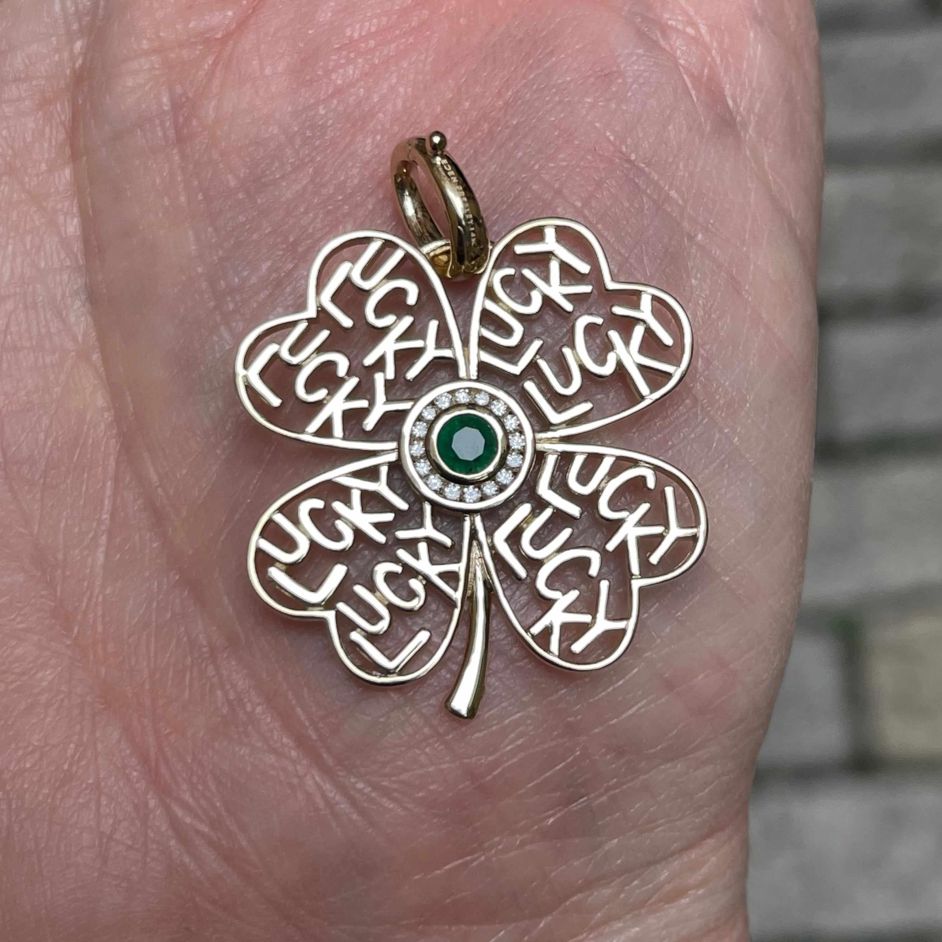 I Feel Lucky Pendant-Charms & Pendants-Eden Presley Fine Jewelry