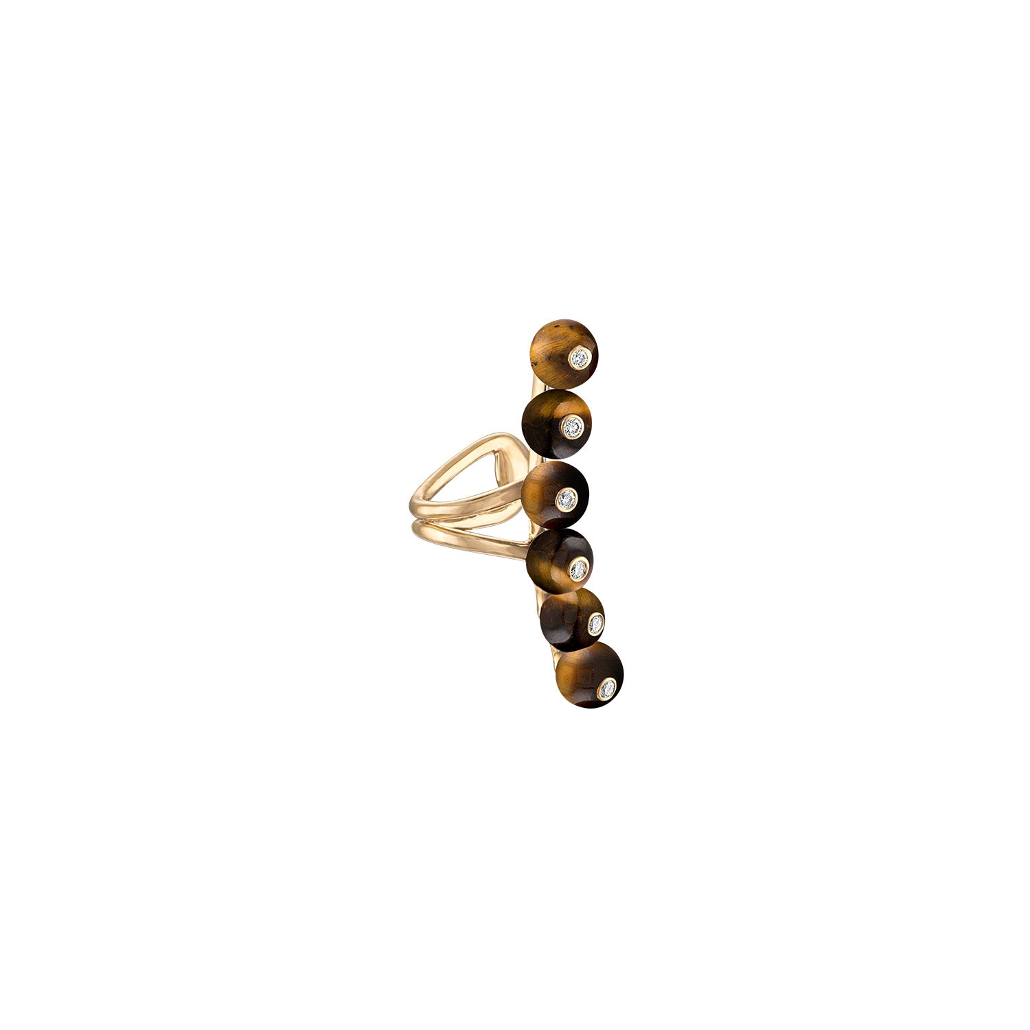 Bubbles Single Row Ear Cuff