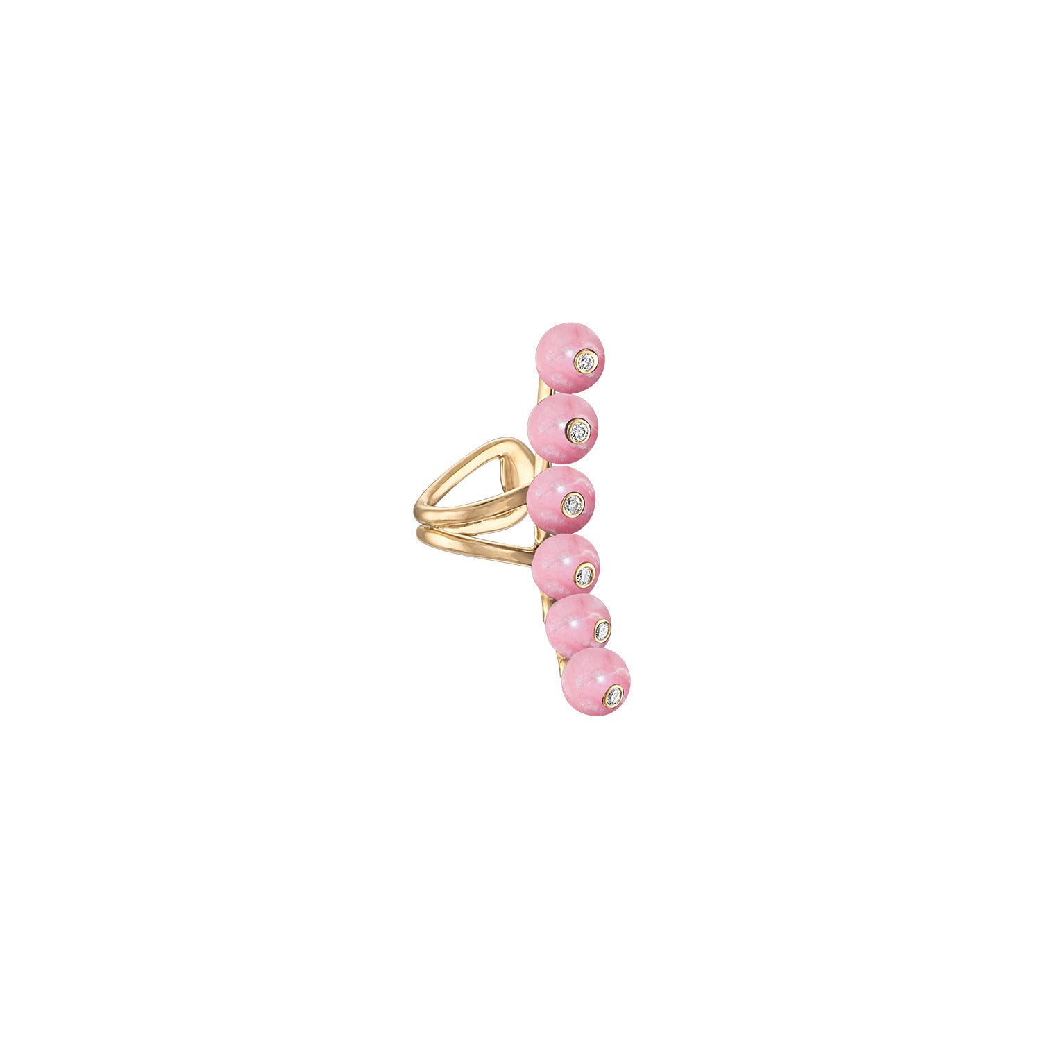 Bubbles Single Row Ear Cuff