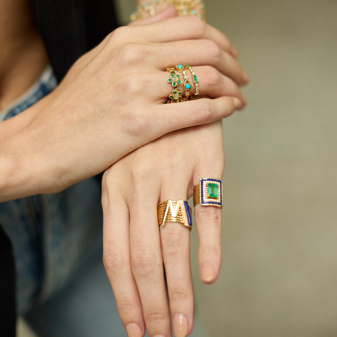 Initial Harem Ring-On Hand