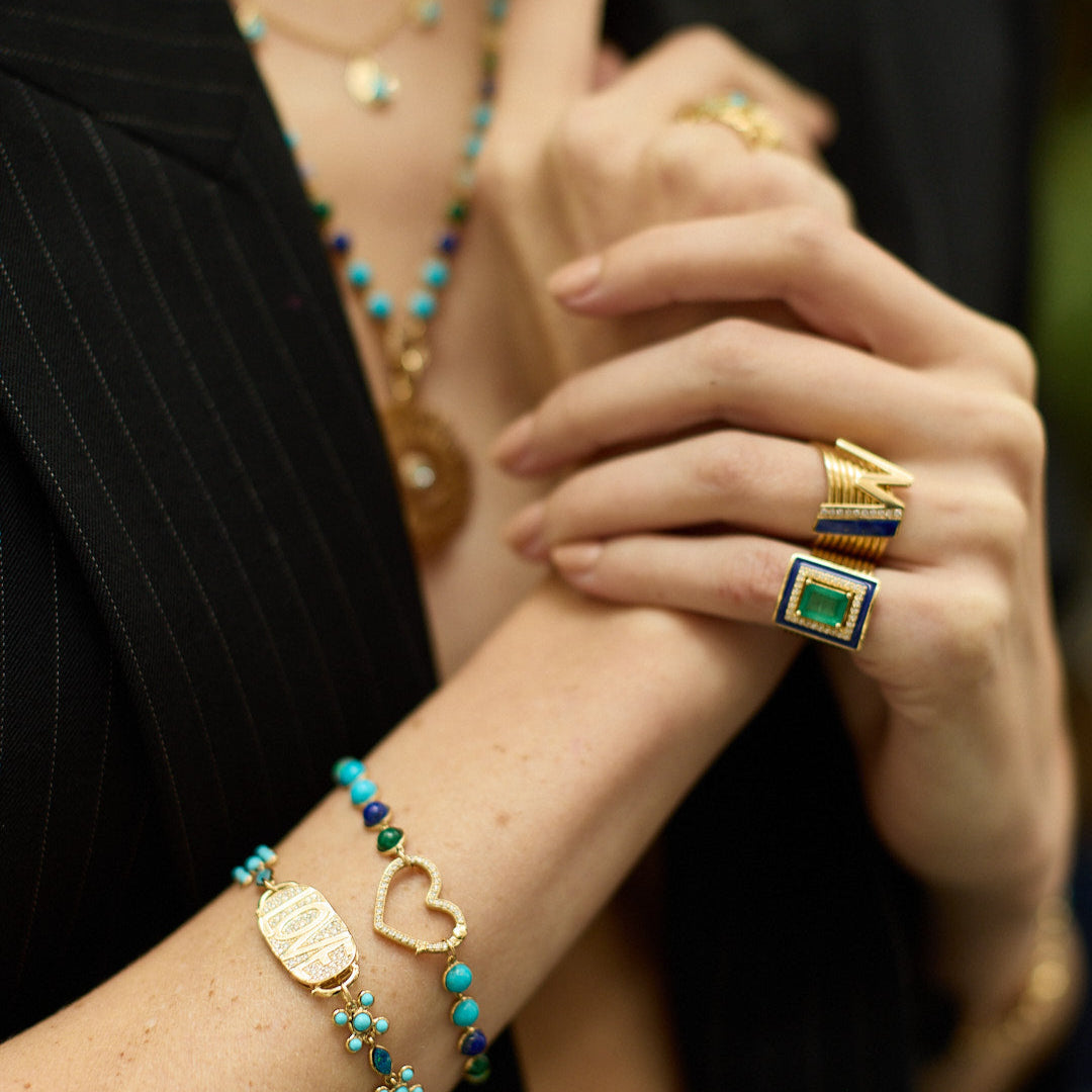 Initial Harem Ring-On Hand Look