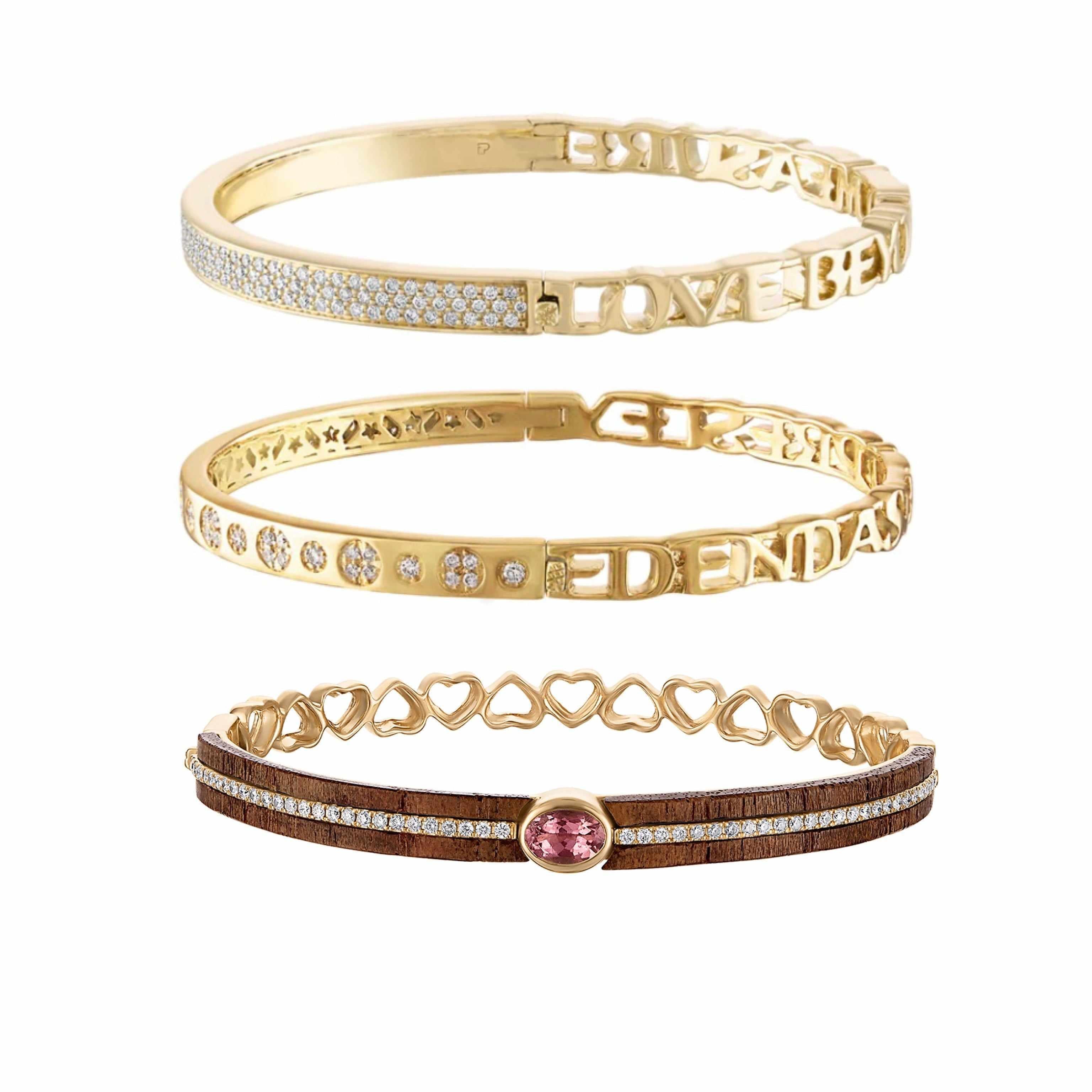 Stoned Love Bangle- With gemstone