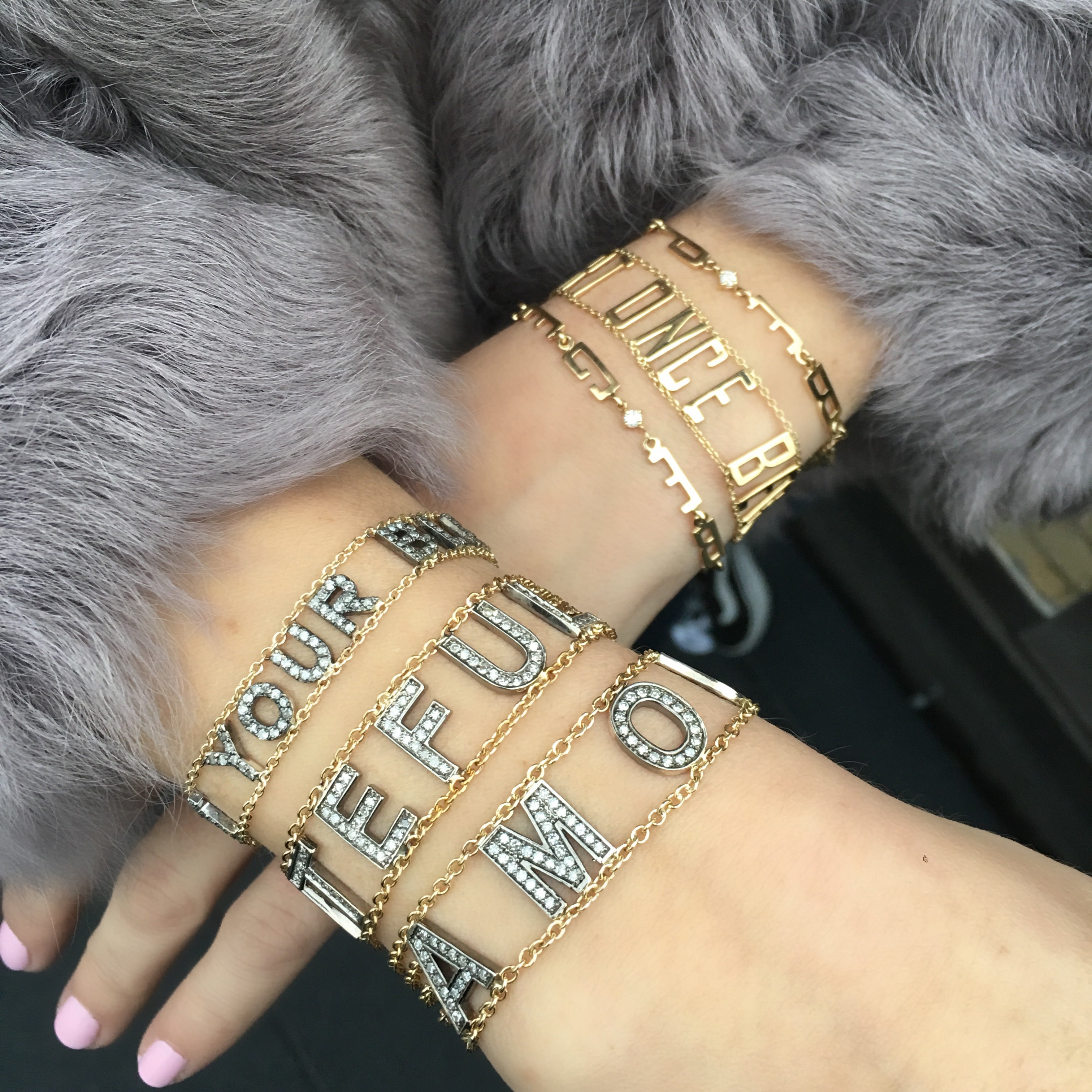 Large Font Mantra Bracelet-Bracelet-Eden Presley Fine Jewelry
