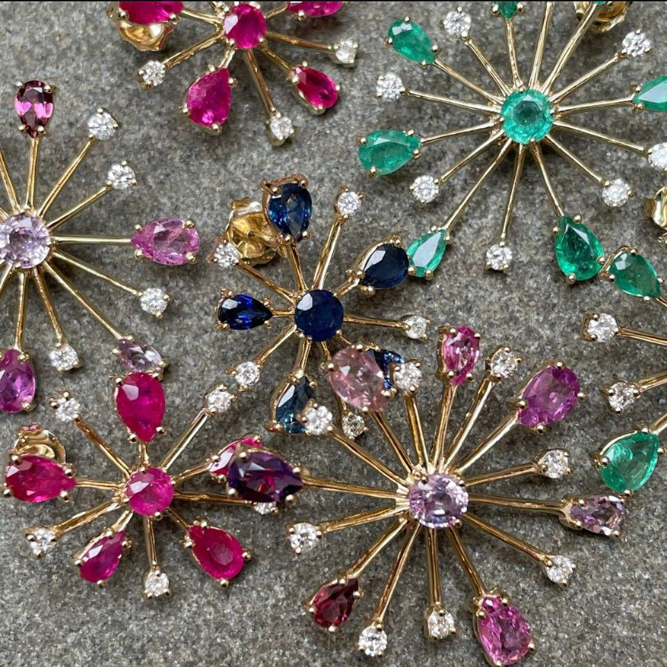 Large Pop Rocks Studs-Earring-Eden Presley Fine Jewelry
