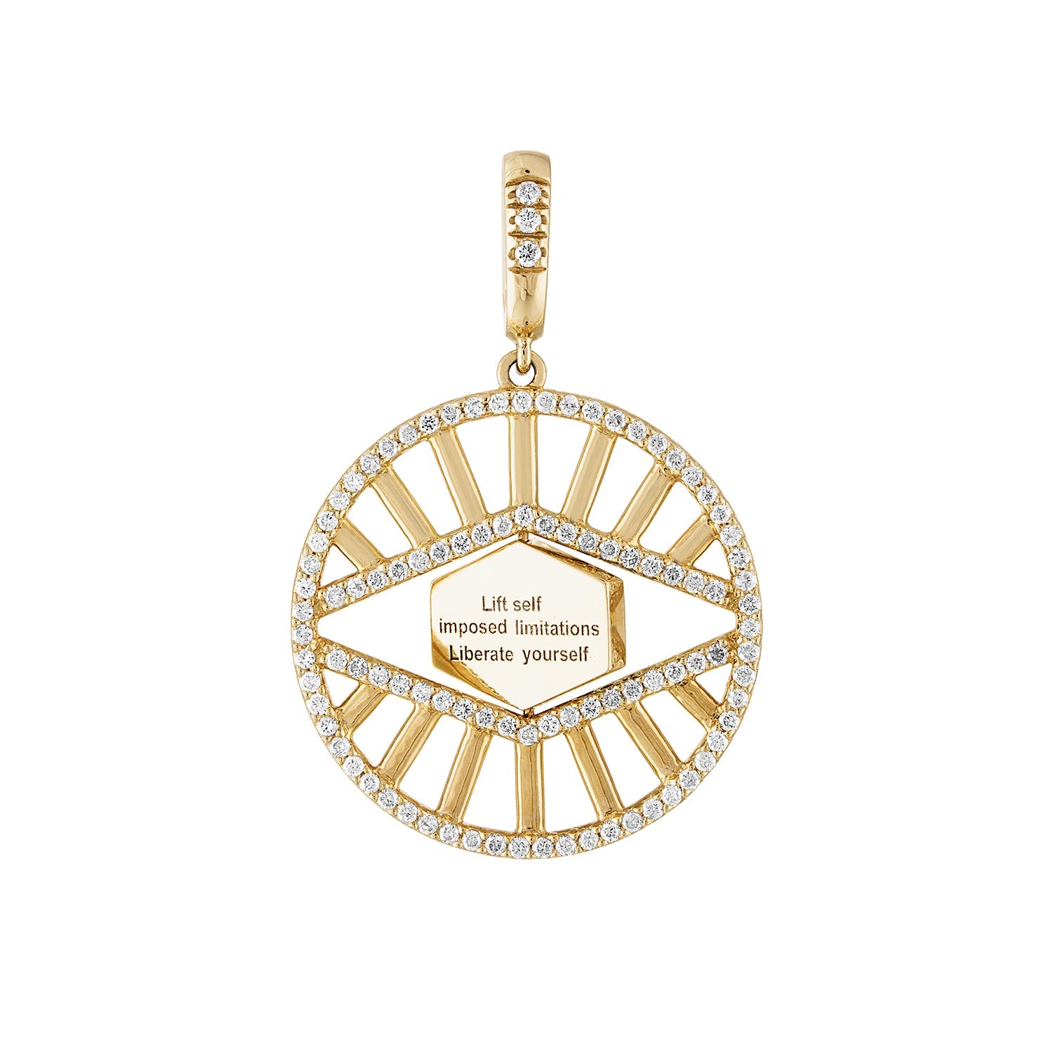 Little 3rd Eye Flip Pendant-Necklace, pendant, necklaces-Eden Presley Fine Jewelry