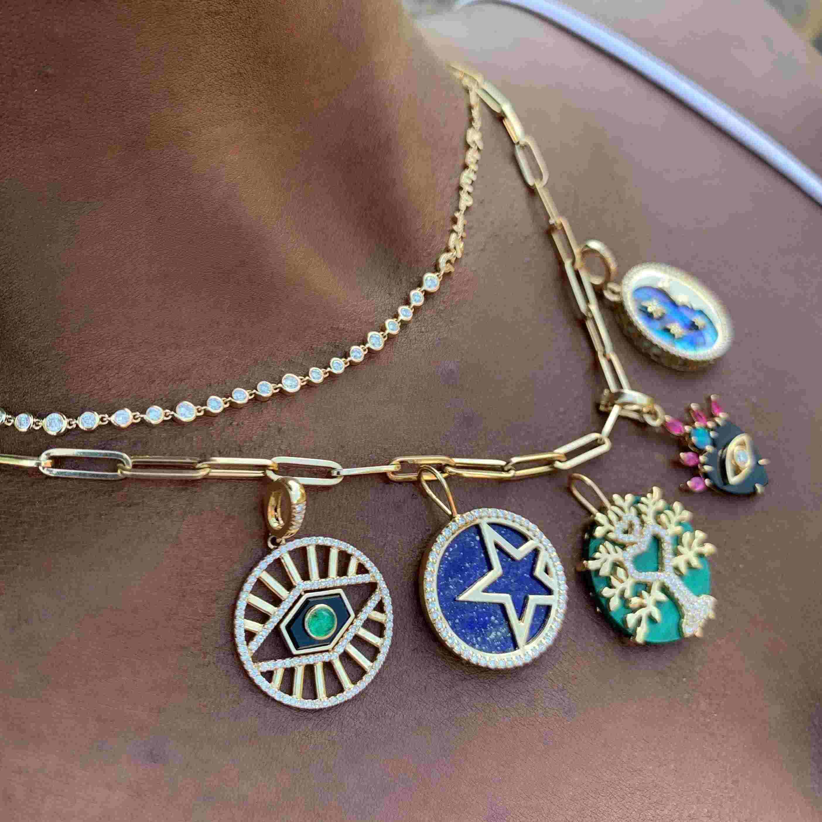 Little 3rd Eye Flip Pendant-Necklace, pendant, necklaces-Eden Presley Fine Jewelry