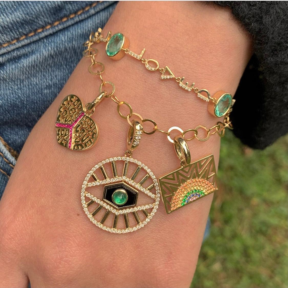 Little 3rd Eye Flip Pendant-Necklace, pendant, necklaces-Eden Presley Fine Jewelry