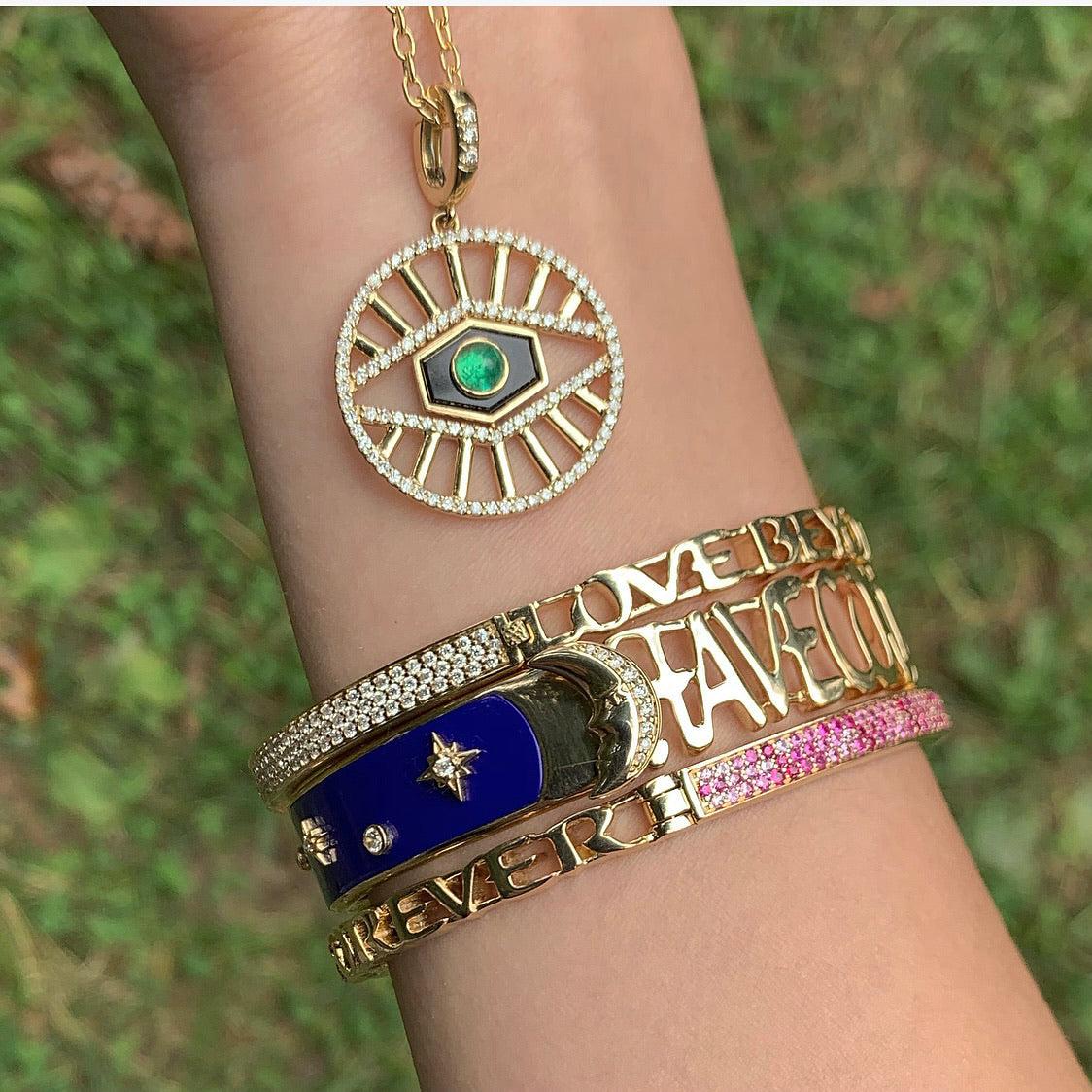 Little 3rd Eye Flip Pendant-Necklace, pendant, necklaces-Eden Presley Fine Jewelry
