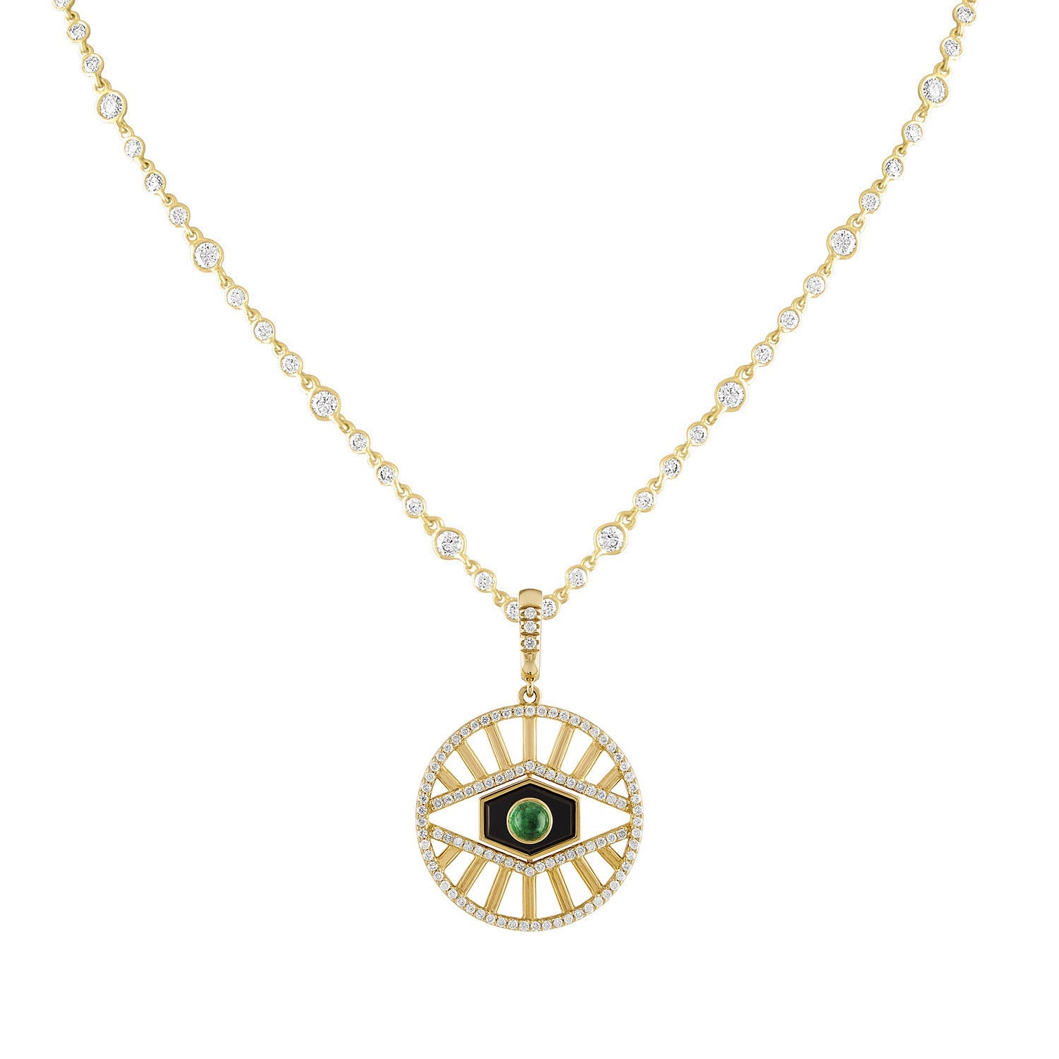 Little 3rd Eye Flip Pendant-Necklace, pendant, necklaces-Eden Presley Fine Jewelry