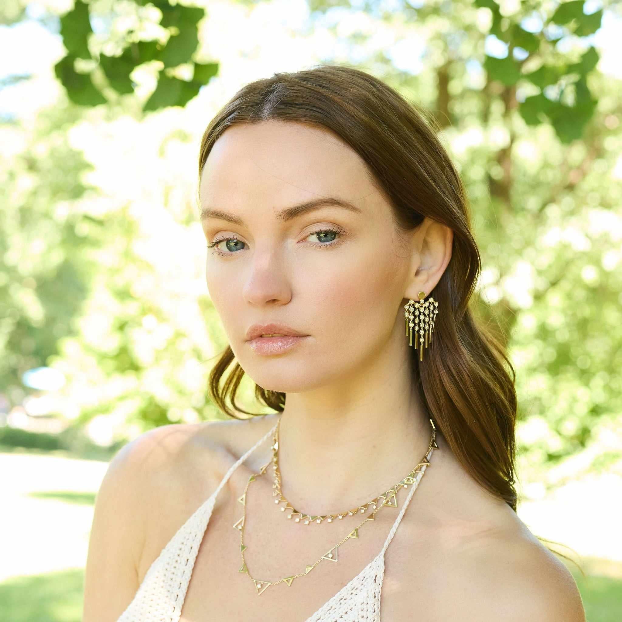 Love Fringe Transformer-Earrings, necklace, drop-Eden Presley Fine Jewelry