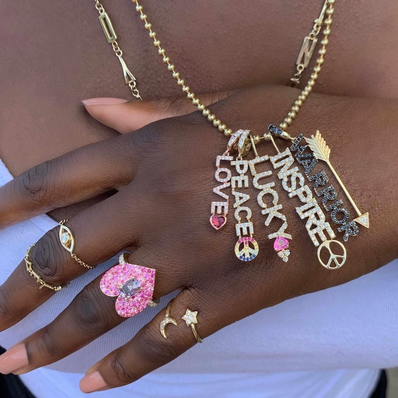 Love Luck Ring-Rings- Mantra pendants