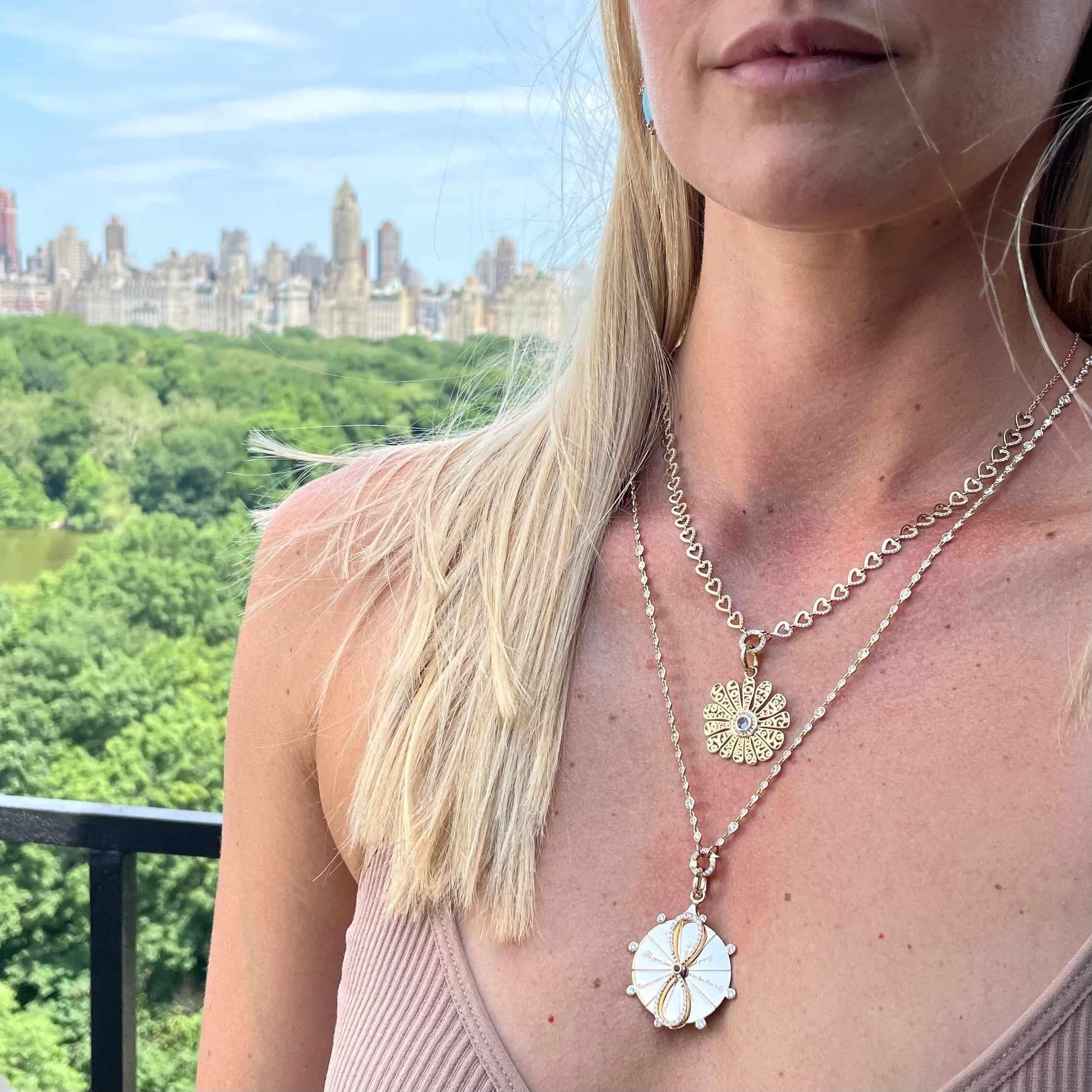 Magic 8 Spinner Pendant-necklace, necklaces lock-Eden Presley Fine Jewelry