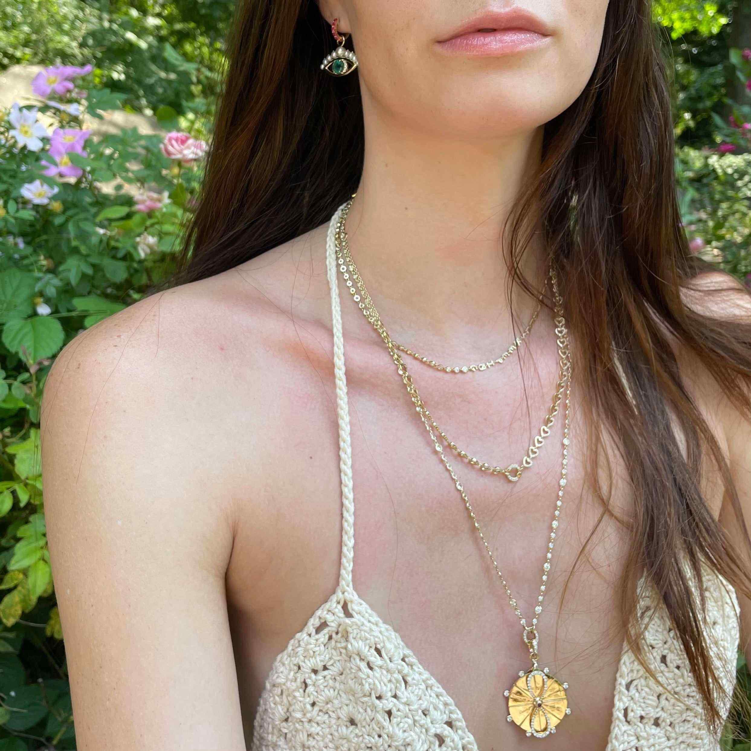 Magic 8 Spinner Pendant-necklace, necklaces lock-Eden Presley Fine Jewelry