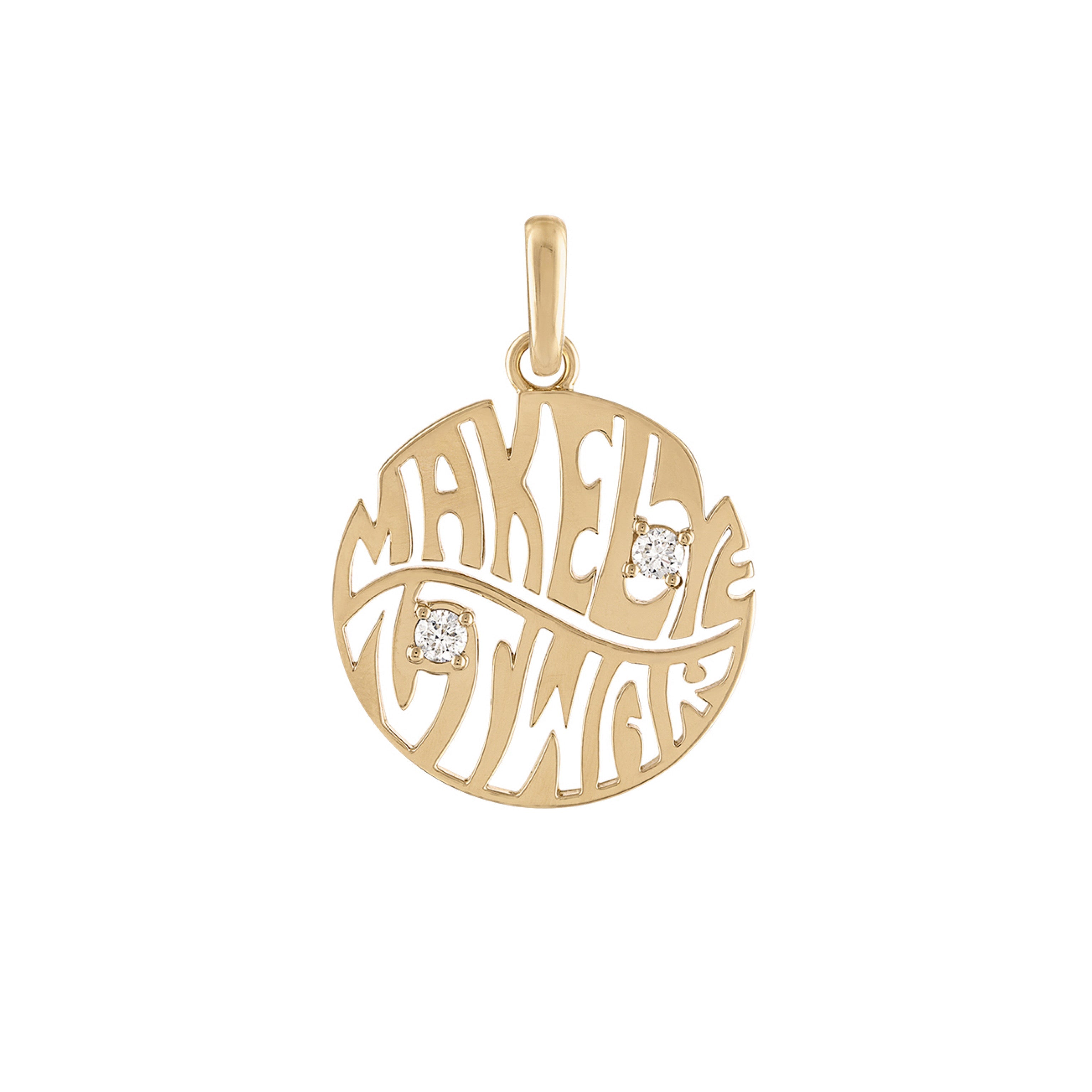Make love not war pendant-Jewelry-Eden Presley Fine Jewelry