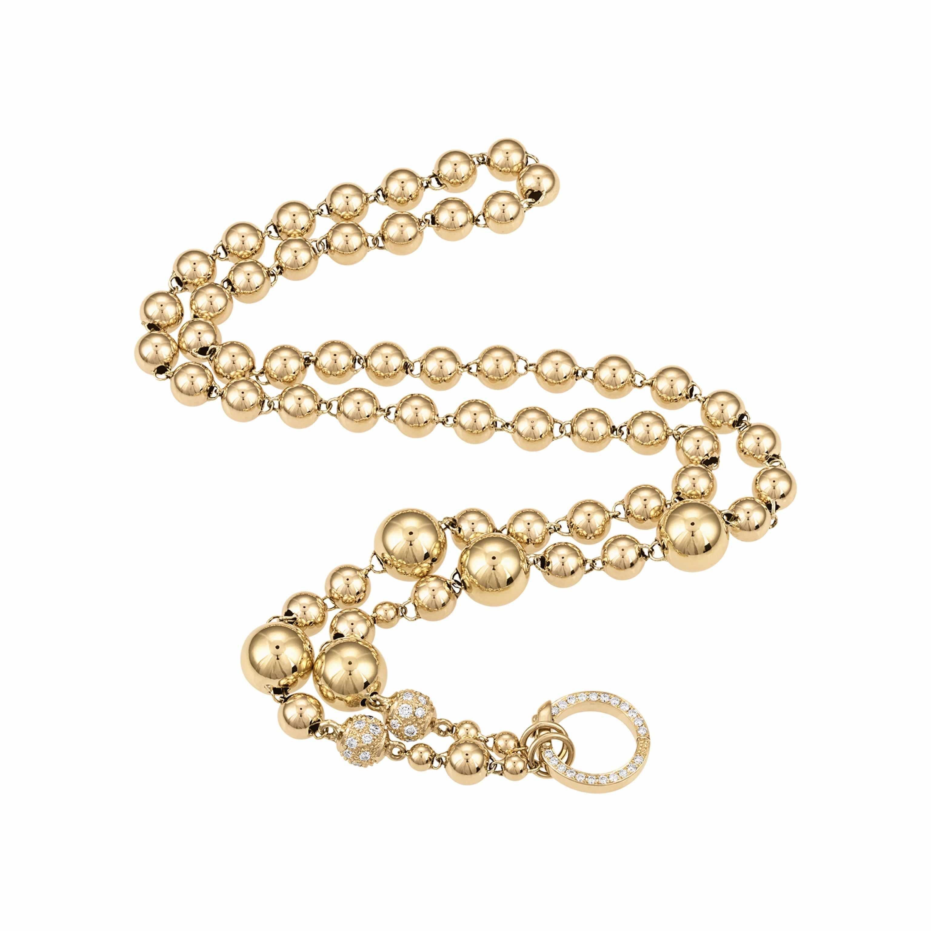 Mardis Gras mixed bead-necklace, necklaces, lock-Eden Presley Fine Jewelry