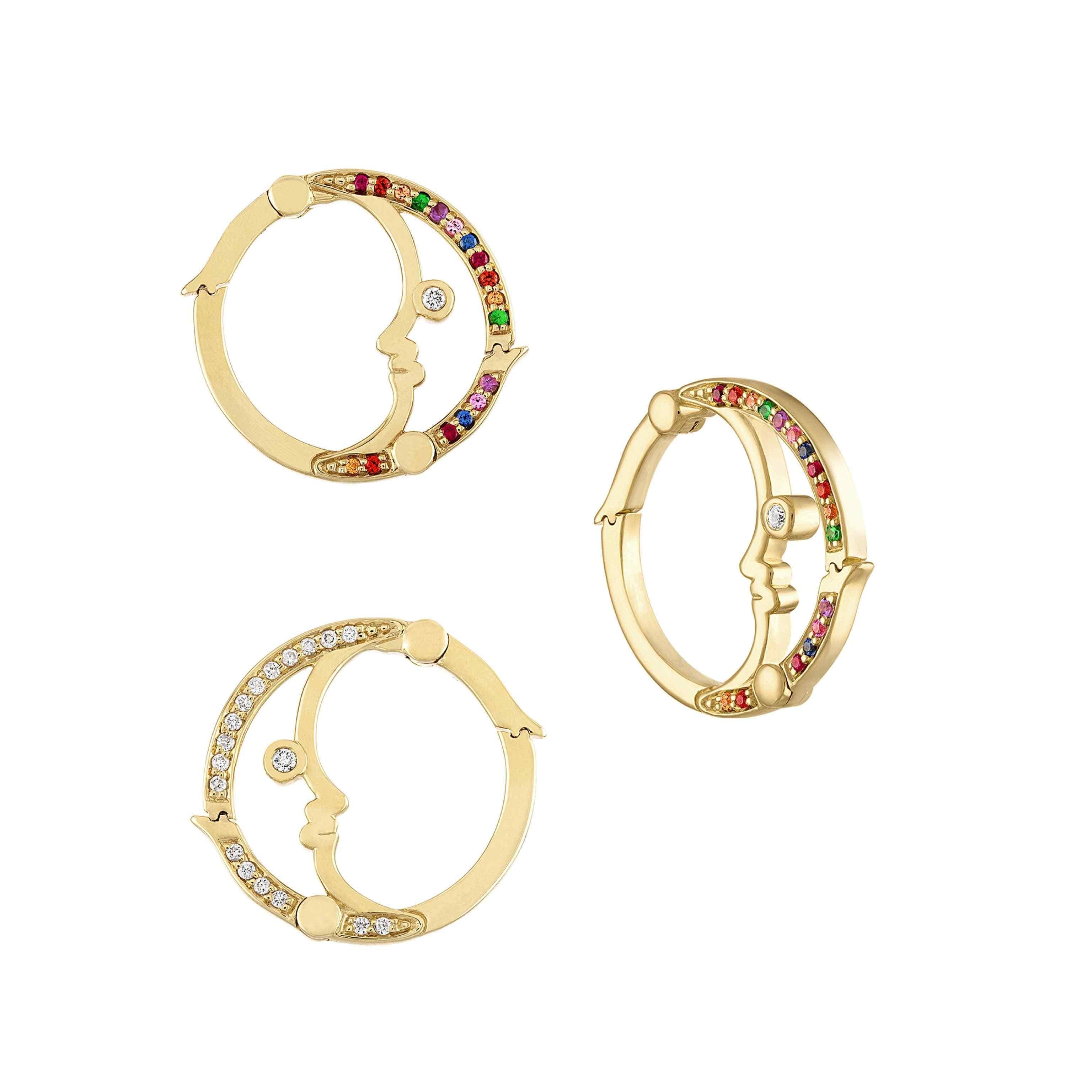 Moon Face Lock-Bracelets, Necklace-Eden Presley Fine Jewelry