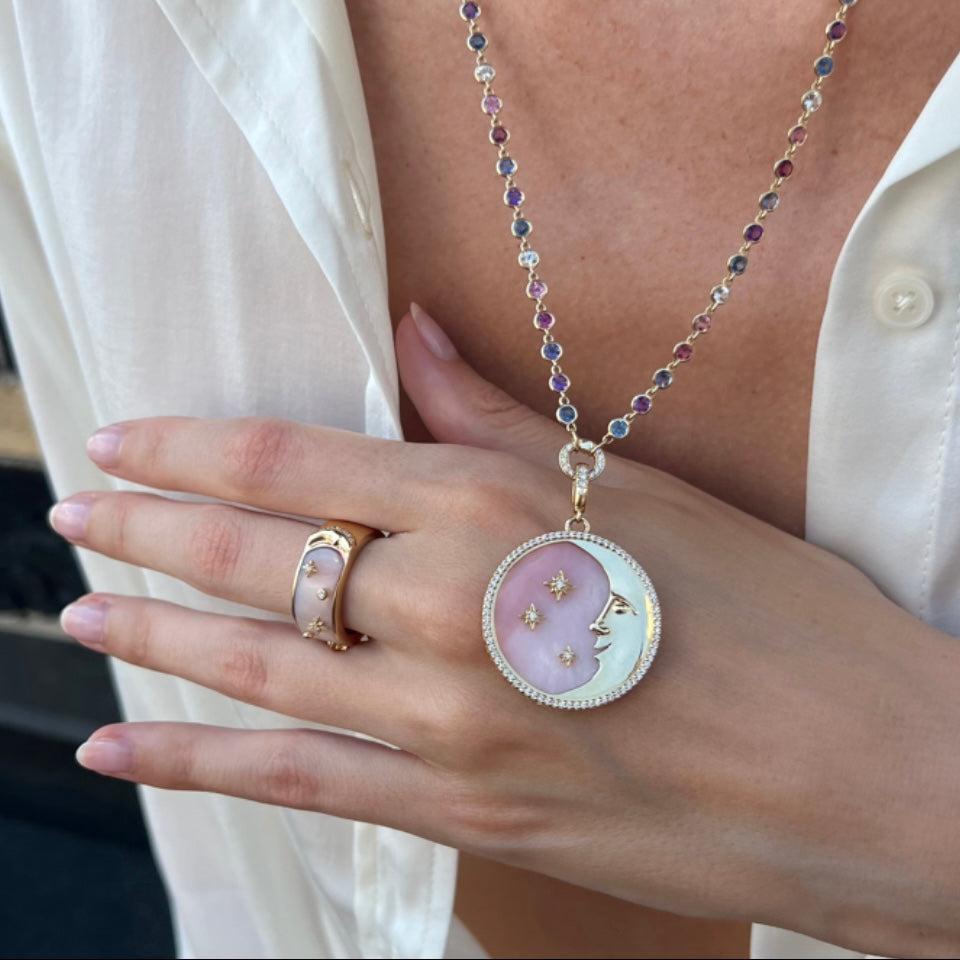 More than the Moon & All of the Stars Pendant-Necklace-Eden Presley Fine Jewelry