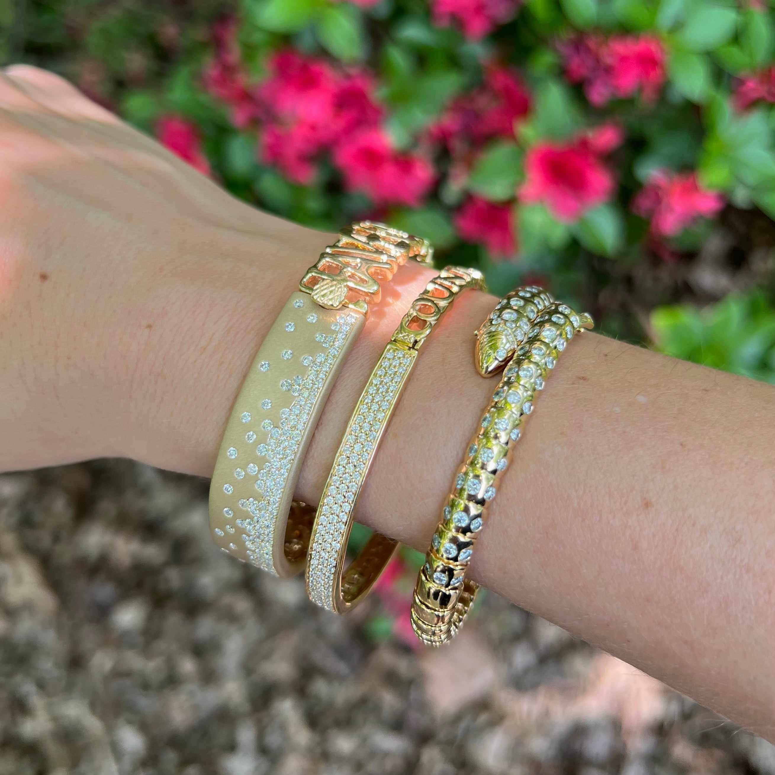 More than the moon Diamond Bangle-Bracelet