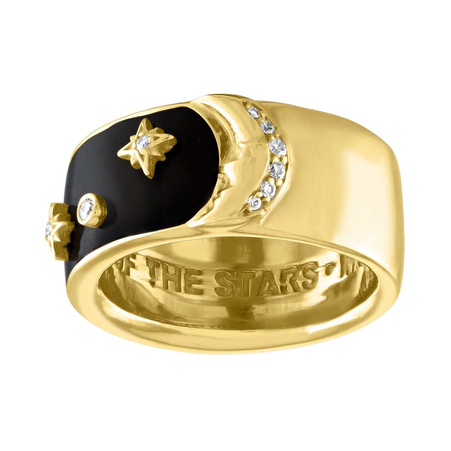 More than the Moon Half & Half Ring-Closeup