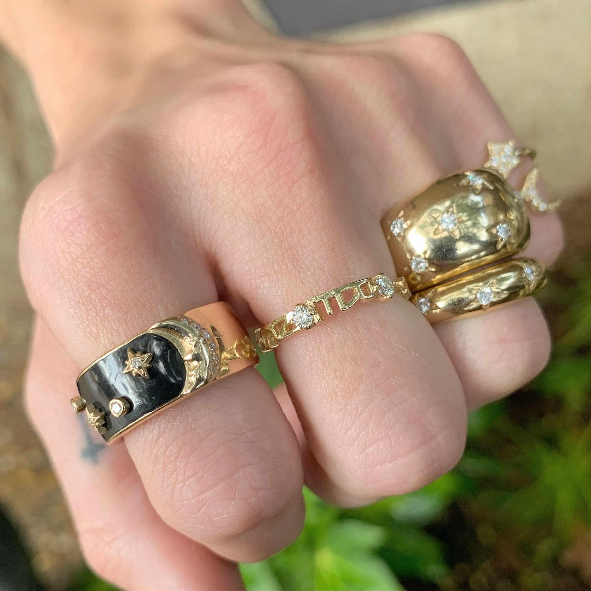 More than the Moon Half & Half Ring-On Hand