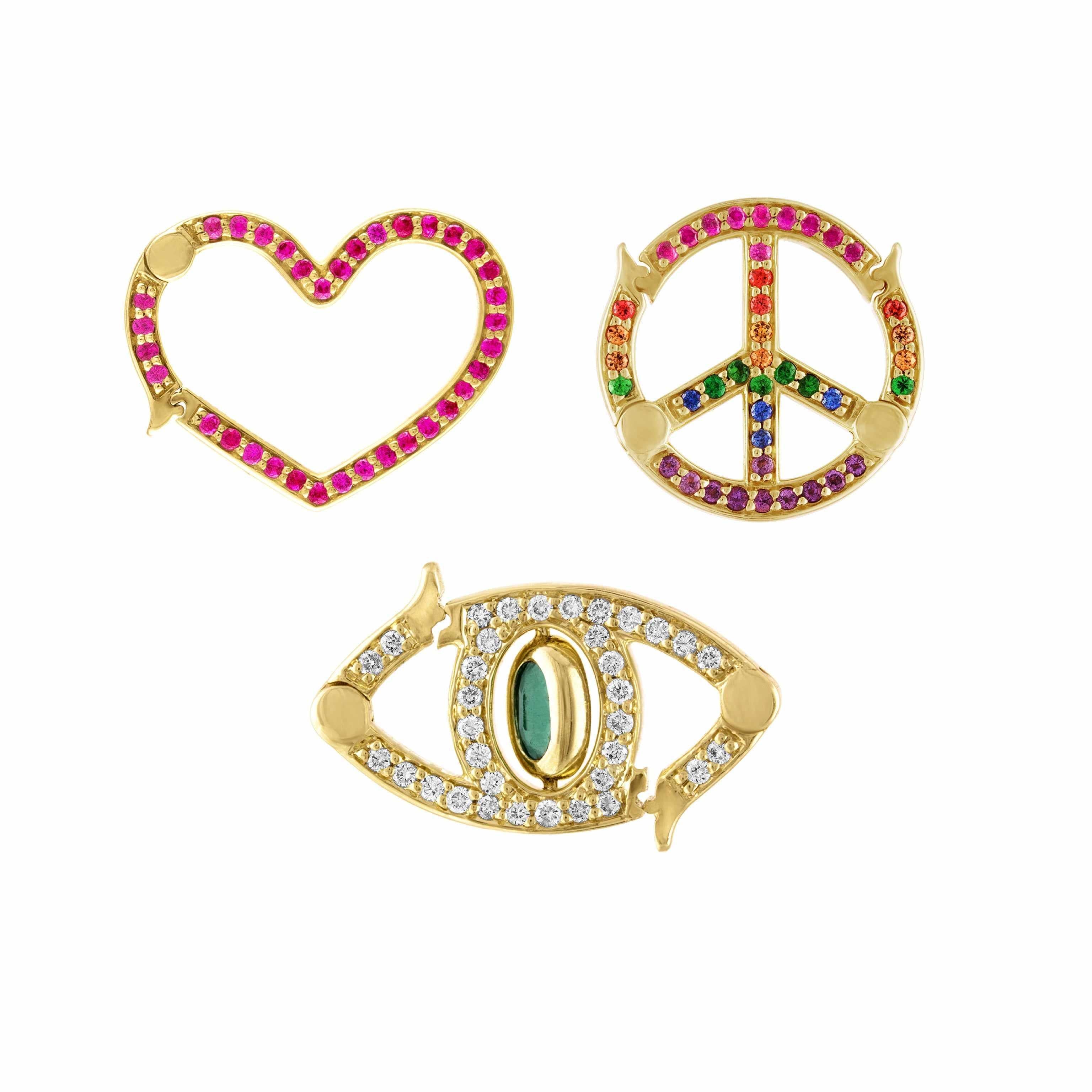 Motif Closure Locks-Necklace, pendant, necklaces-Eden Presley Fine Jewelry