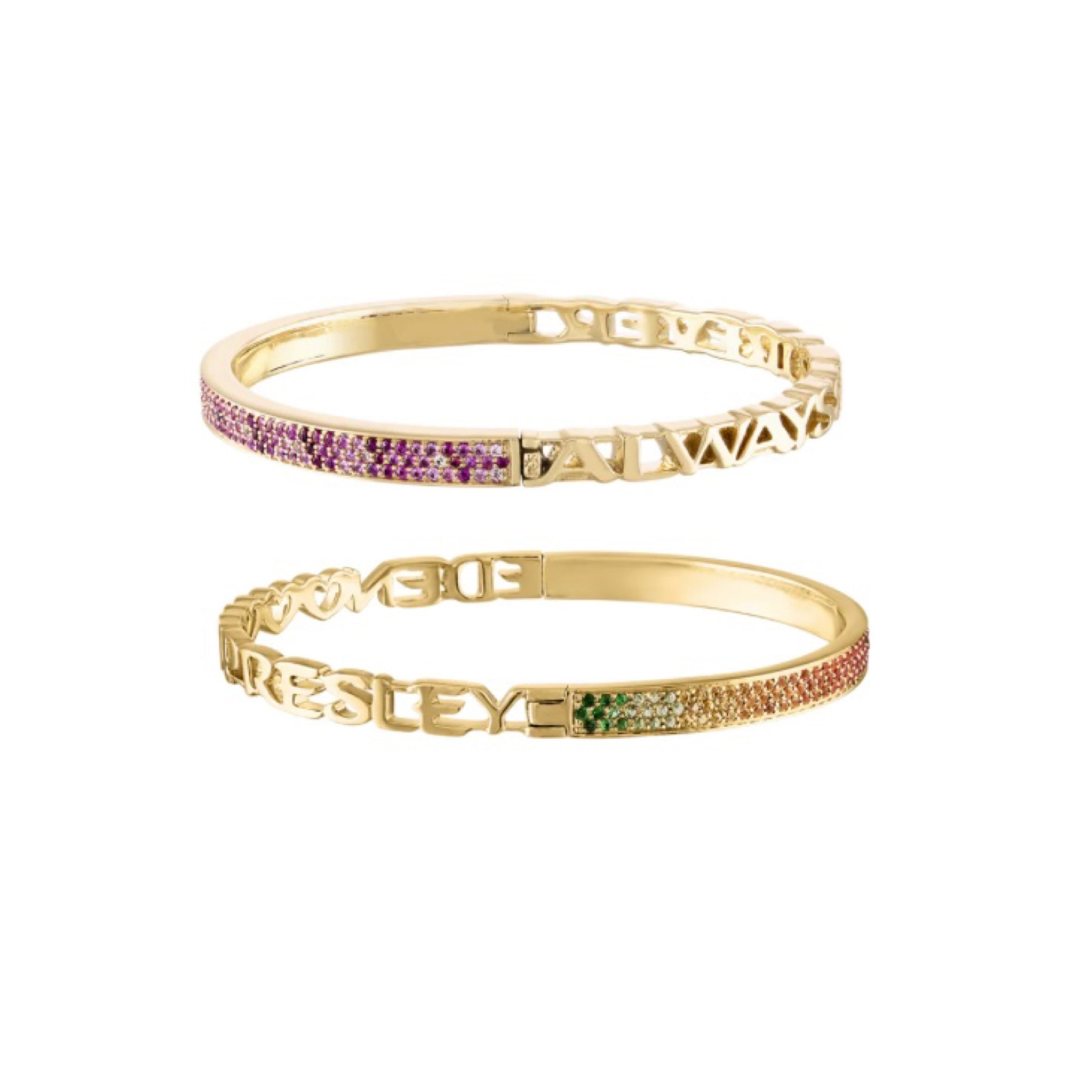 Ombre Half & Half Bangle-Bracelets-Eden Presley Fine Jewelry