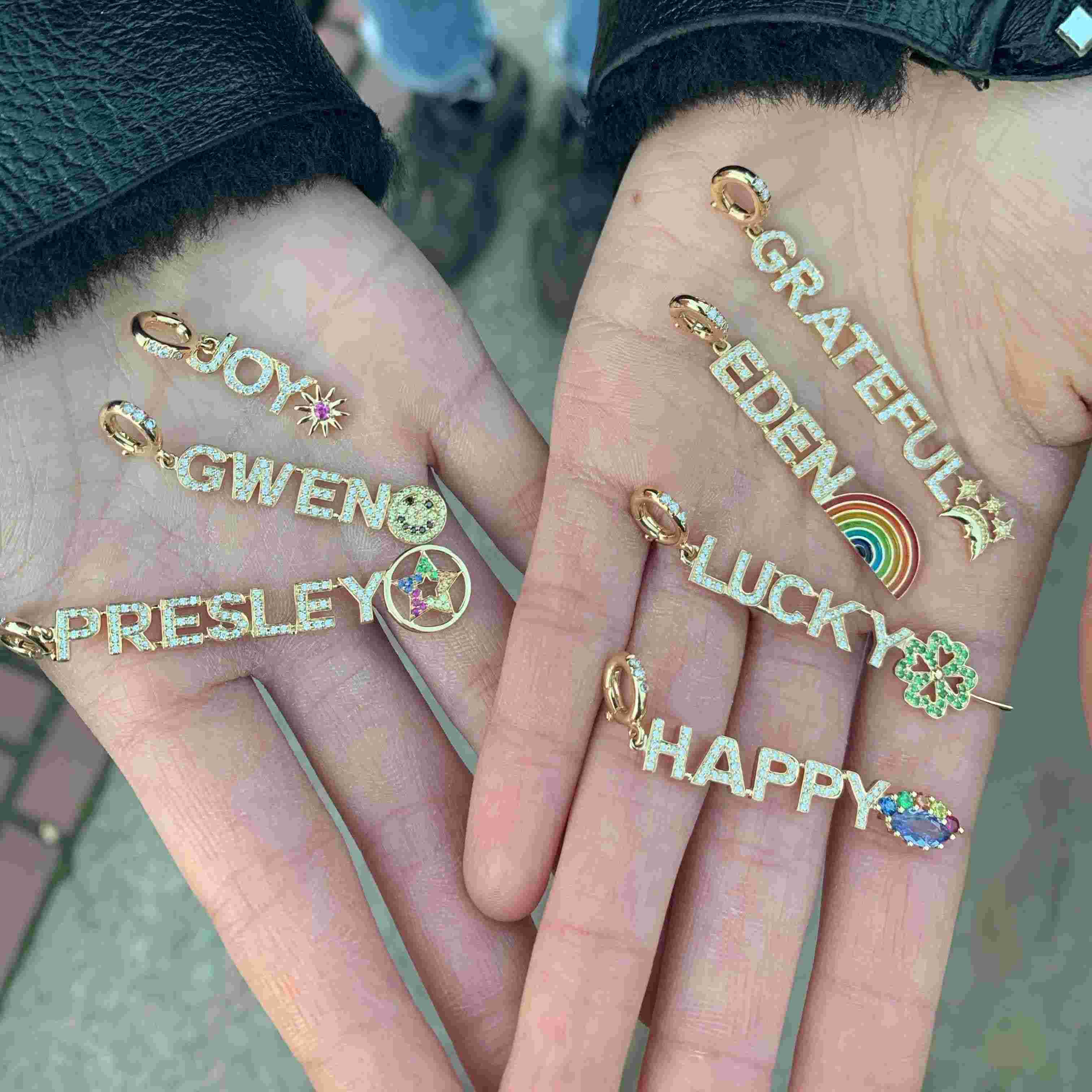 One Word Mantra Pendants look